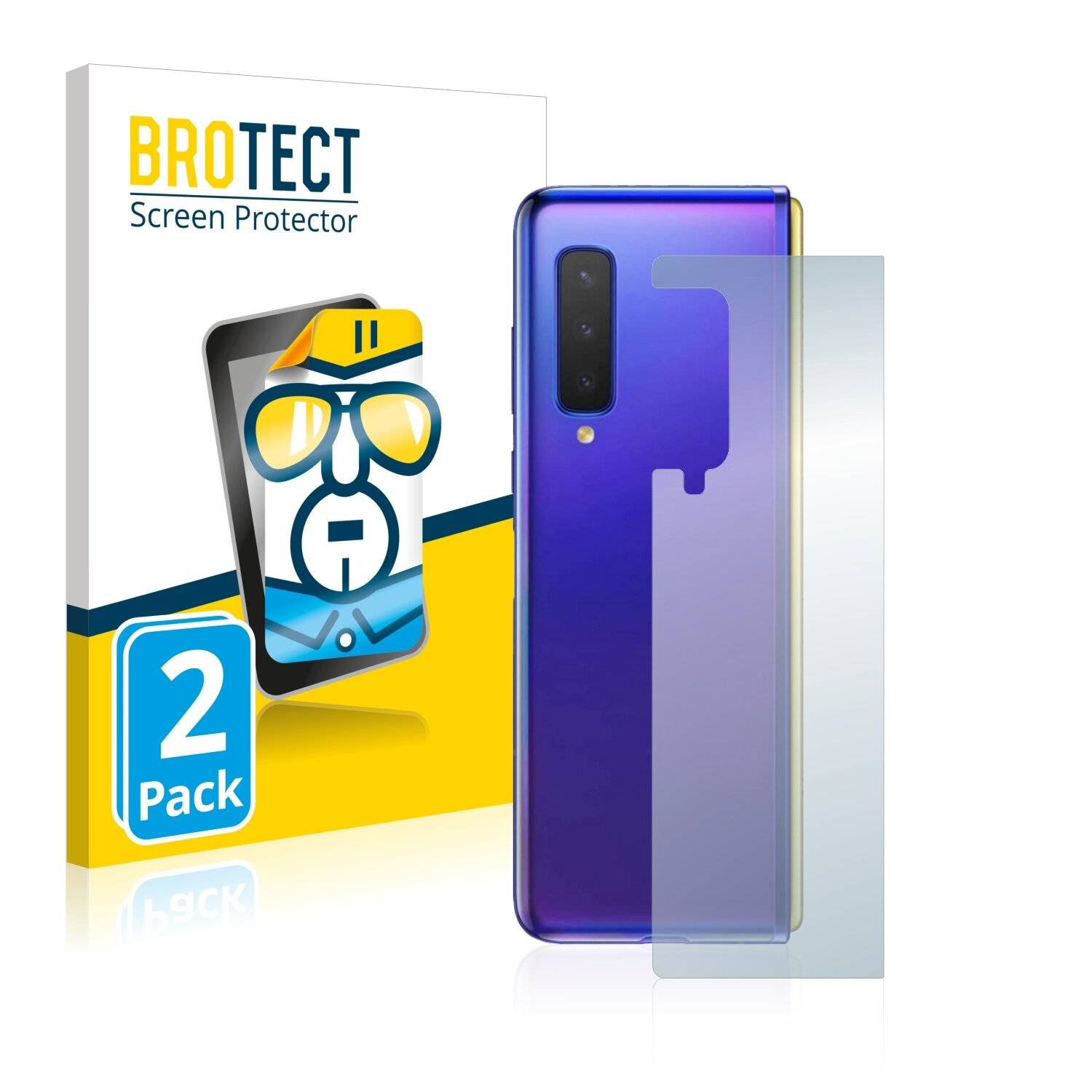 2x BROTECT HD-Clear Displayschutzfolie für Samsung Galaxy Fold