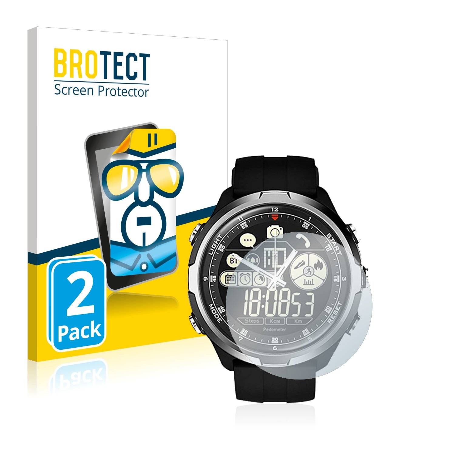 2x BROTECT HD-Clear Displayschutzfolie für Zeblaze Vibe 4