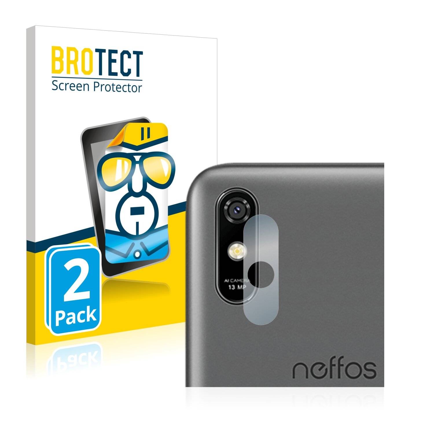 2x BROTECT HD-Clear Displayschutzfolie für TP-Link Neffos C9 Max (NUR