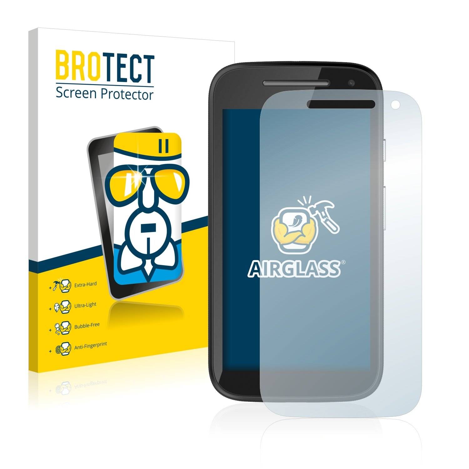 BROTECT AirGlass Schutzglas Folie für Motorola Moto E 2015 (2.