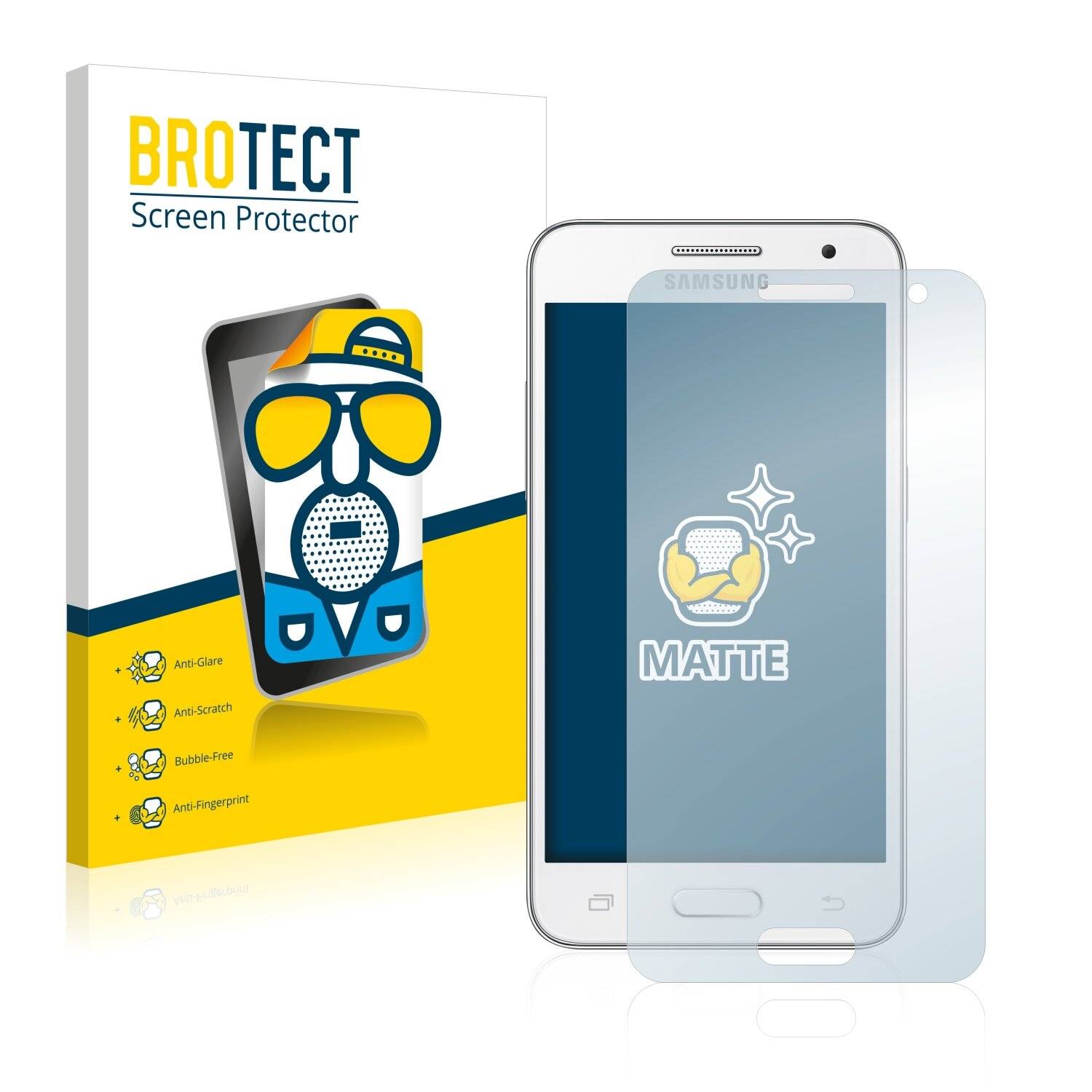2x BROTECT Matte Displayschutzfolie für Samsung Galaxy Core 2 G355H - Entspiegelt,