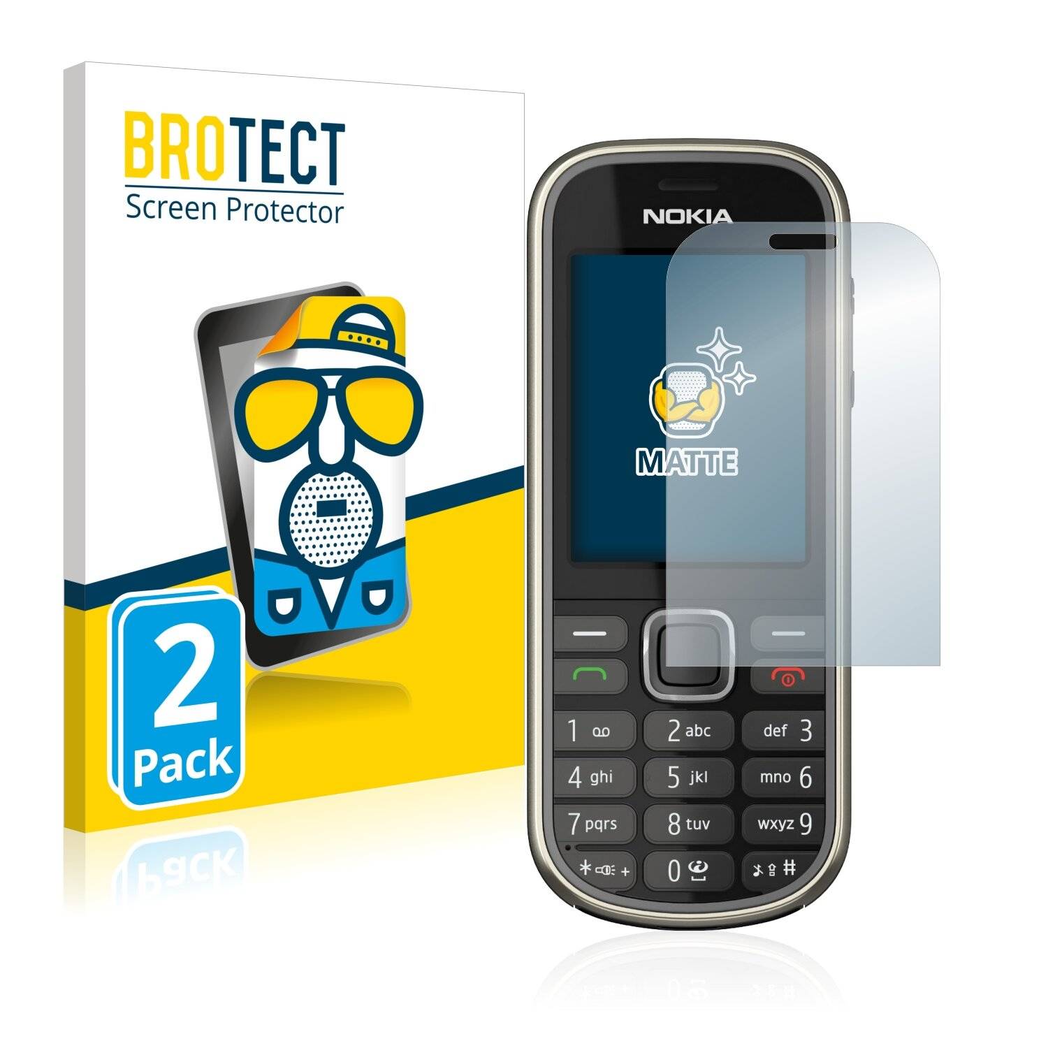 2x BROTECT Matte Displayschutzfolie für Nokia 3720 classic - Entspiegelt,