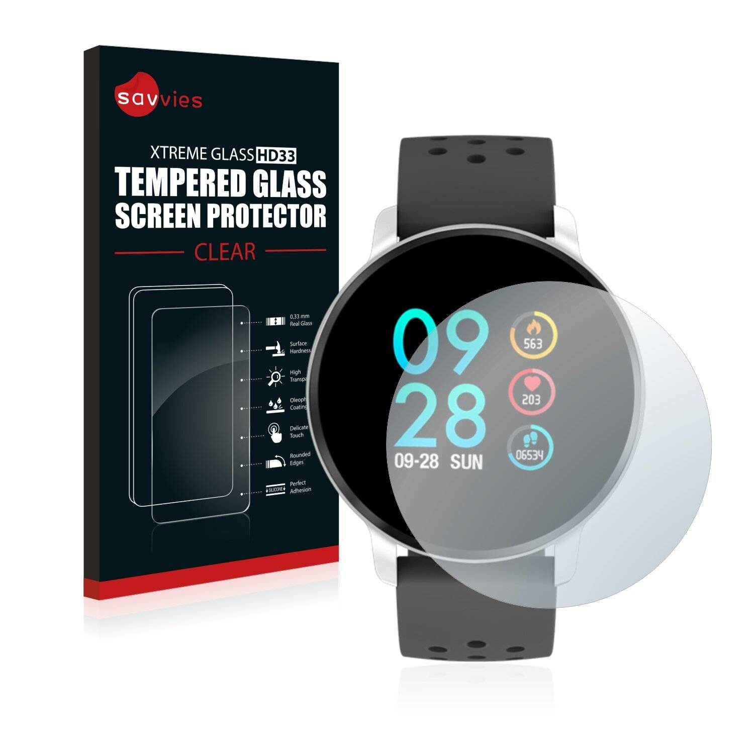 Savvies HD33 Clear Schutzglas für Denver
