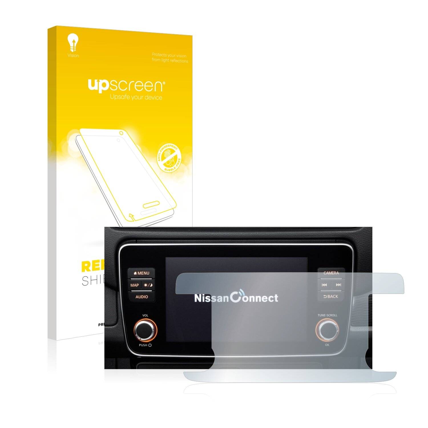 upscreen Reflection Shield Matte Premium Displayschutzfolie für Nissan Leaf E Plus