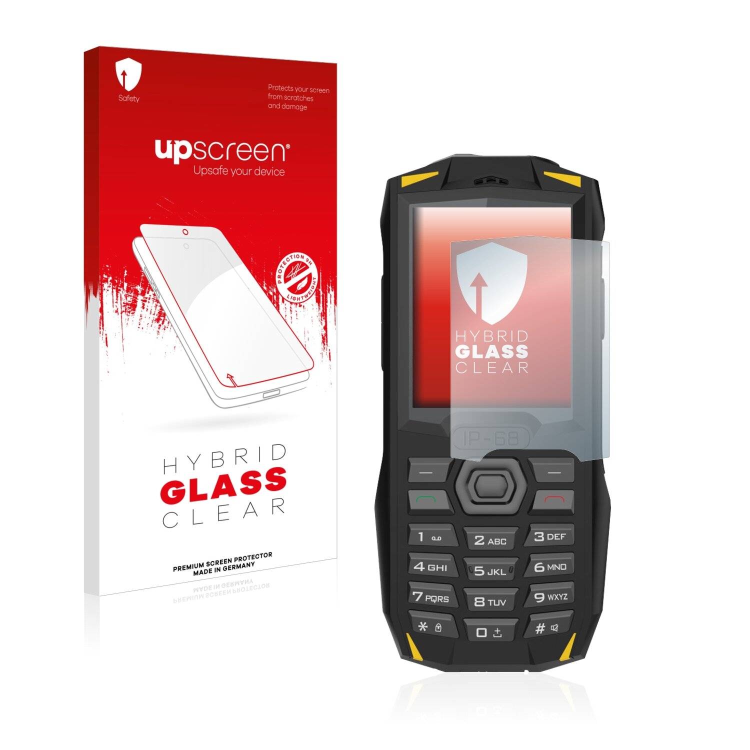 upscreen Hybrid Glass Clear Premium Schutzglas Folie für Blackview
