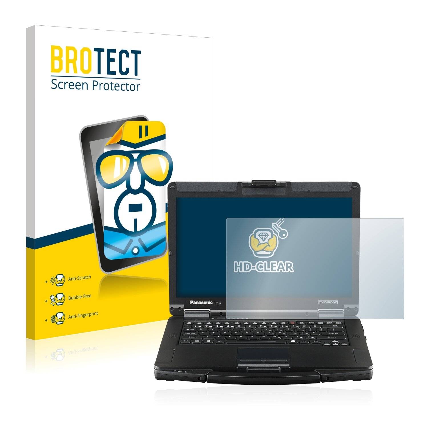 BROTECT HD-Clear Displayschutzfolie für Panasonic Toughbook FZ-55