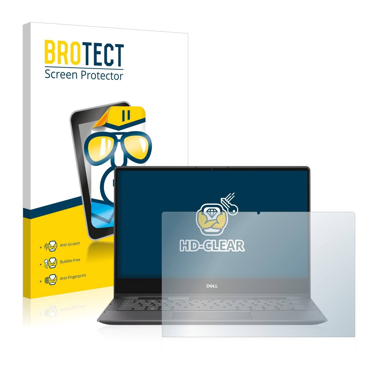 BROTECT HD-Clear Displayschutzfolie für Dell Inspiron 13 7391