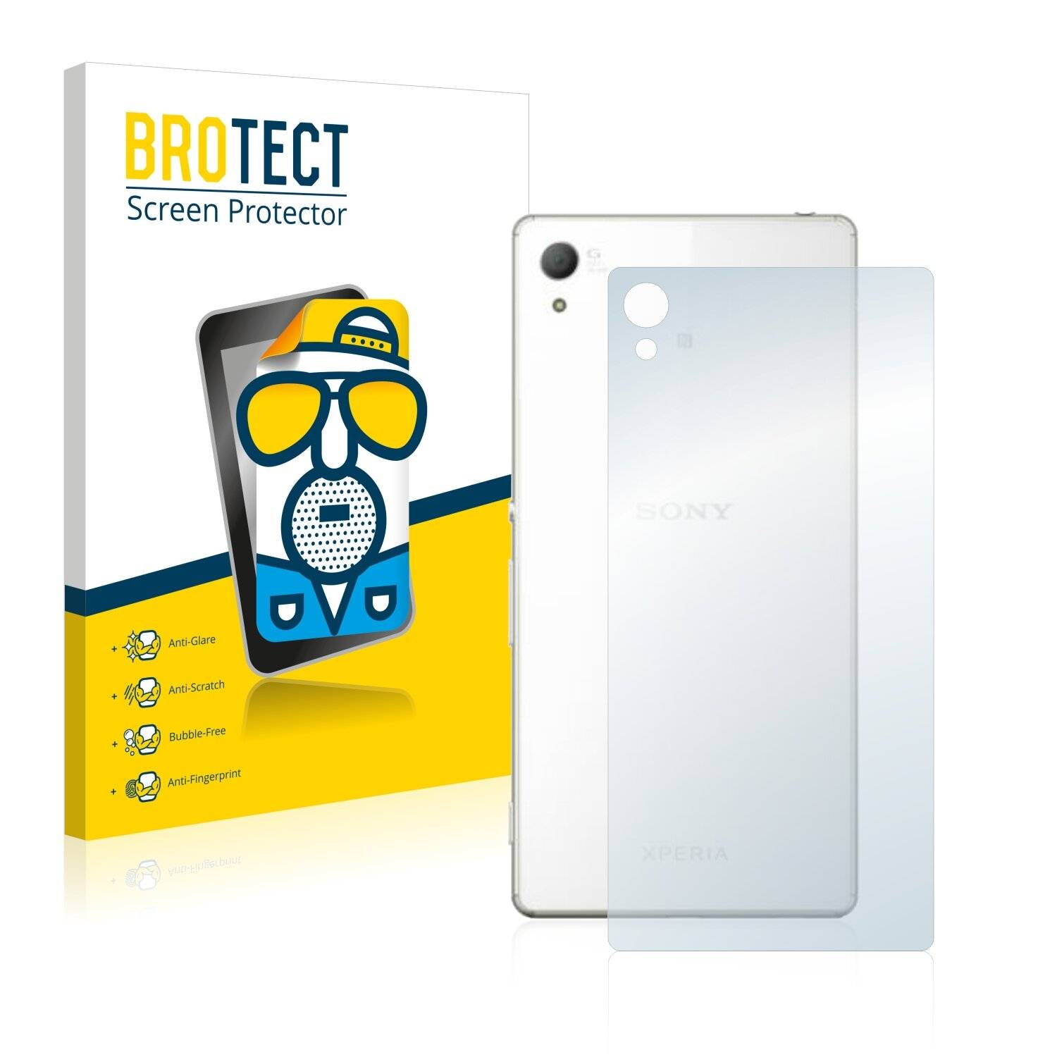 2x BROTECT Matte Displayschutzfolie für Sony Xperia Z4 (Rückseite) - Entspiegelt,