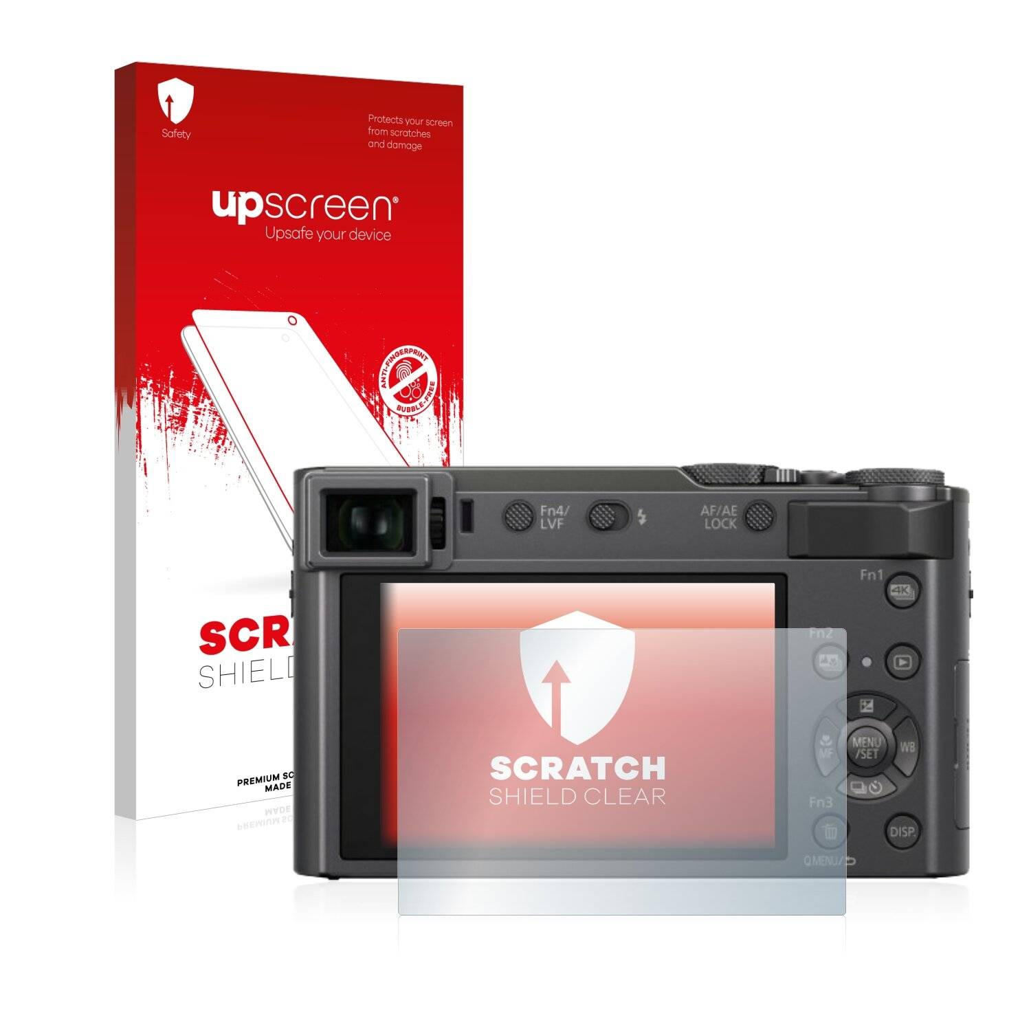 upscreen Scratch Shield Clear Premium Displayschutzfolie für Panasonic Lumix