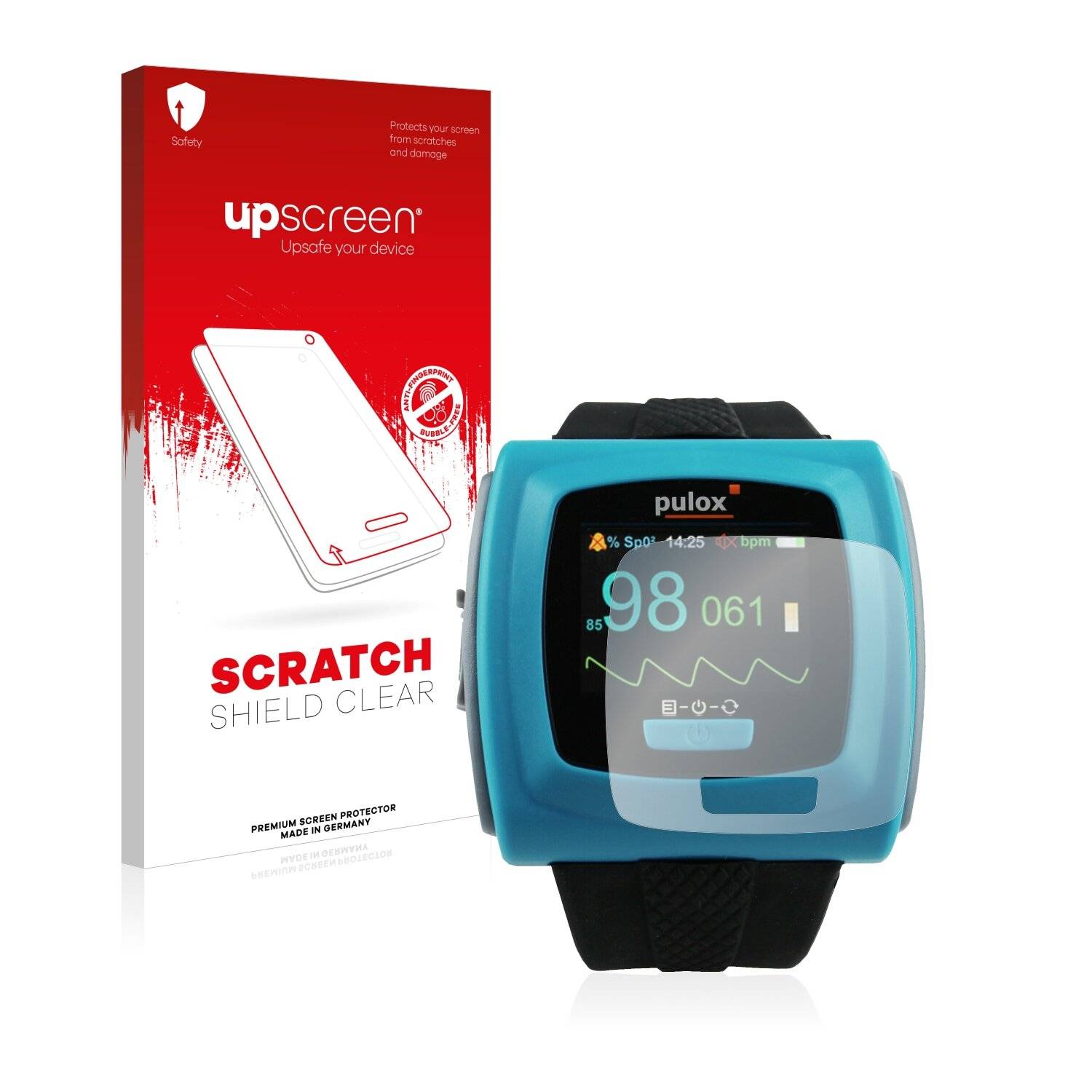 upscreen Scratch Shield Clear Premium Displayschutzfolie für Pulox
