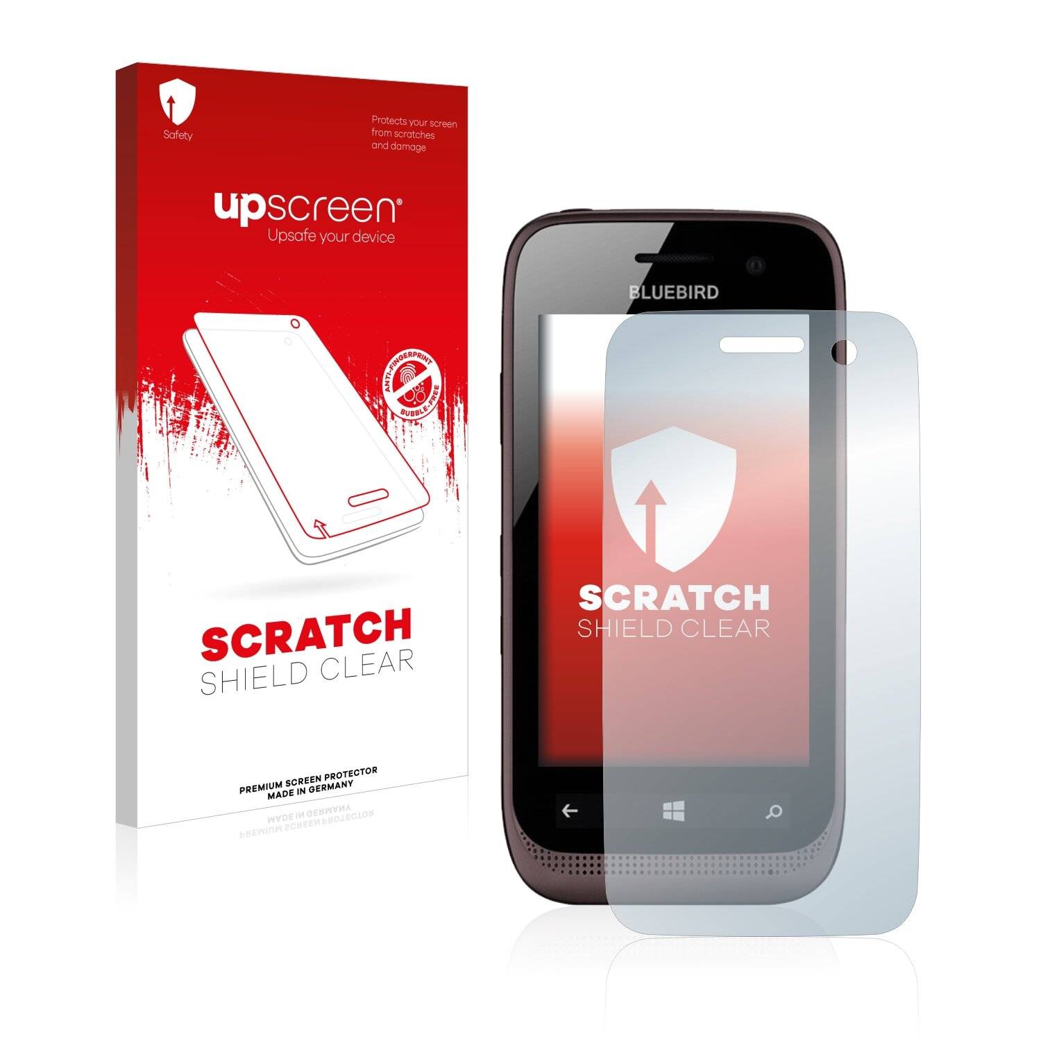 upscreen Scratch Shield Clear Premium Displayschutzfolie für Bluebird