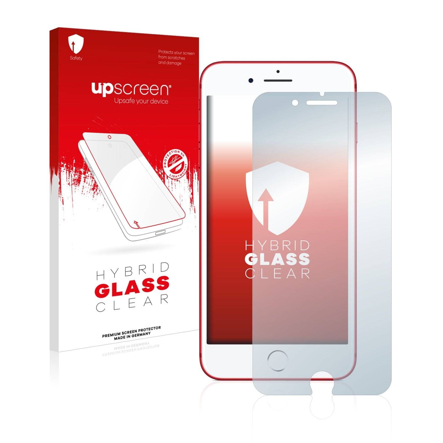 upscreen Hybrid Glass Clear Premium Schutzglas Folie für Apple iPhone 7 Plus