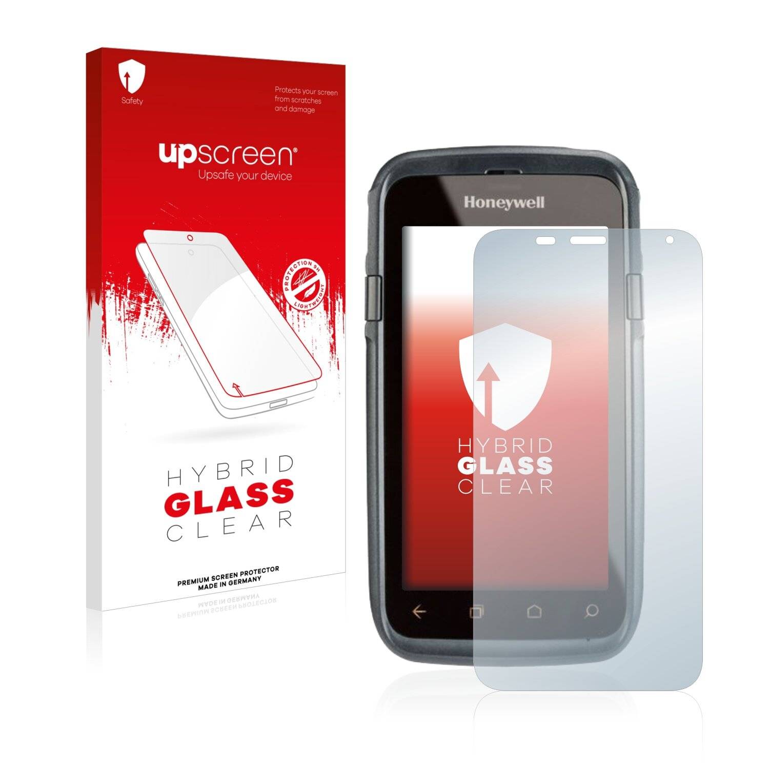 upscreen Hybrid Glass Clear Premium Schutzglas Folie für Honeywell Dolphin