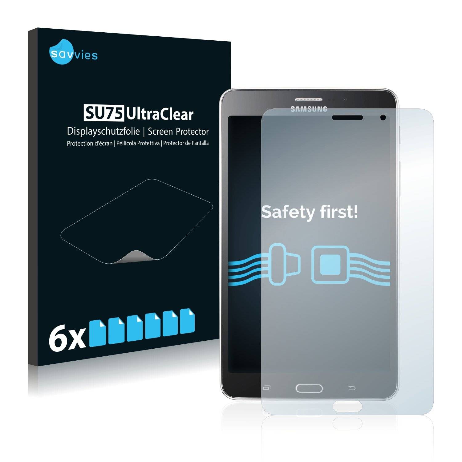 6x Savvies SU75 Displayschutzfolie für Samsung Galaxy Tab 4 7.0