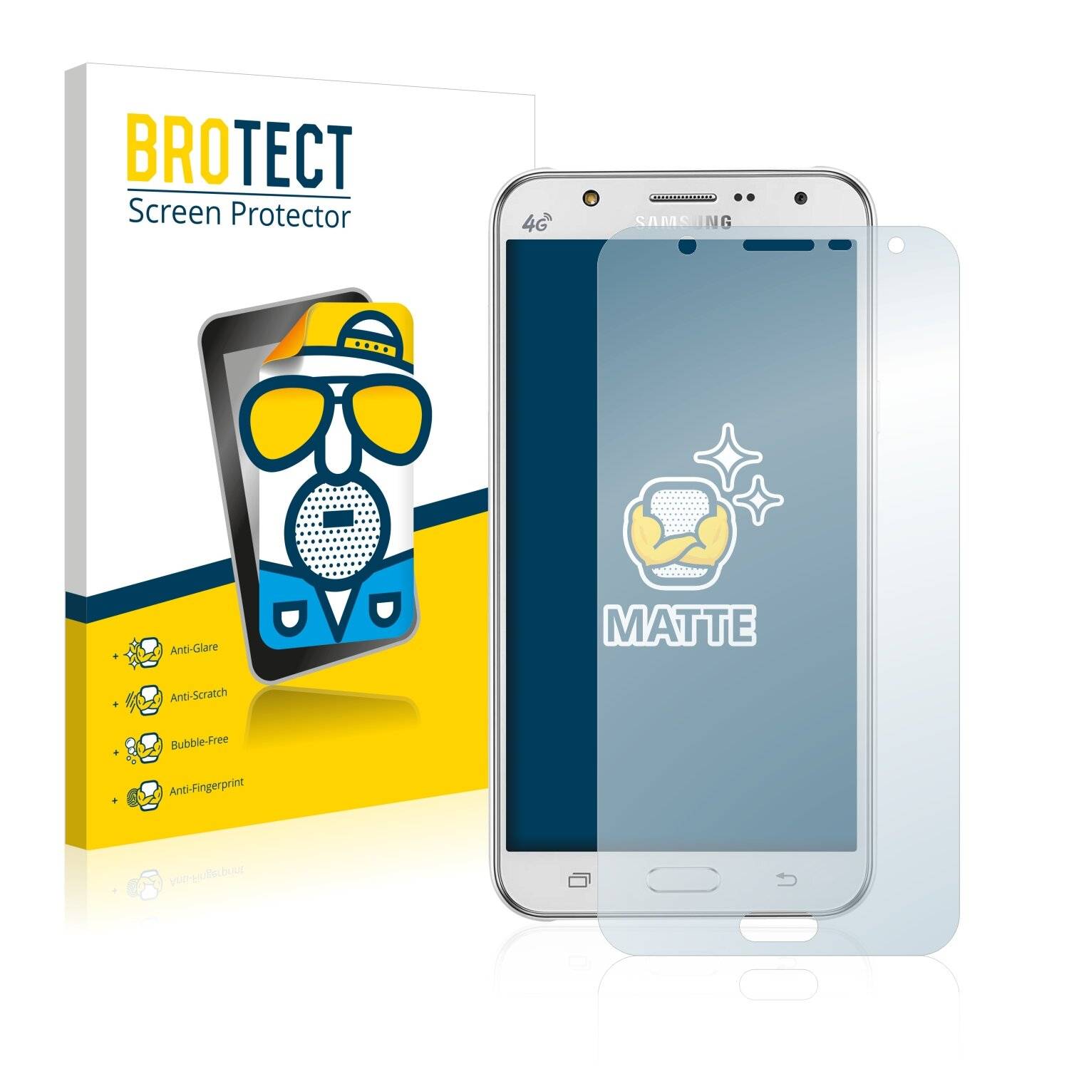 2x BROTECT Matte Displayschutzfolie für Samsung Galaxy J7 2015 - Entspiegelt,