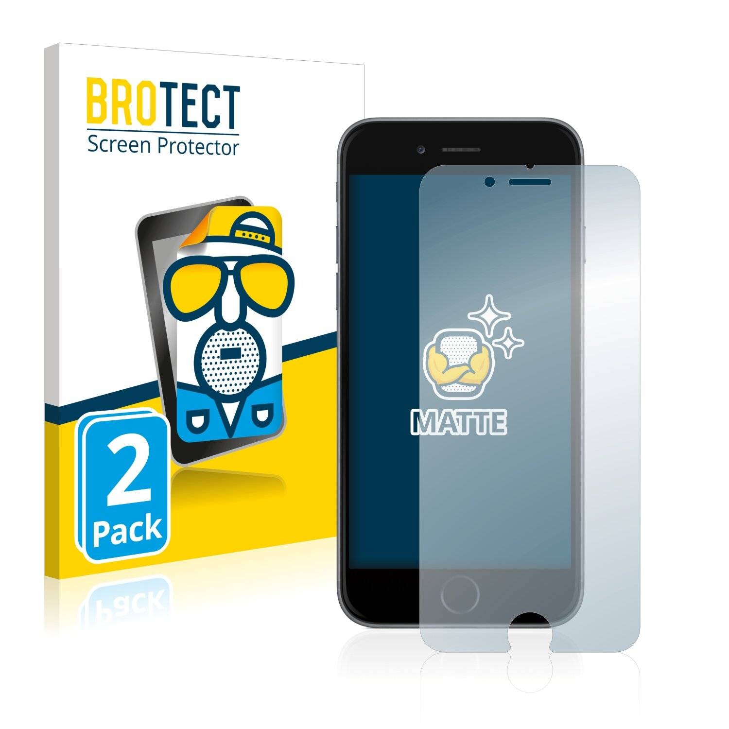 2x BROTECT Matte Displayschutzfolie für Apple iPhone 6S - Entspiegelt,