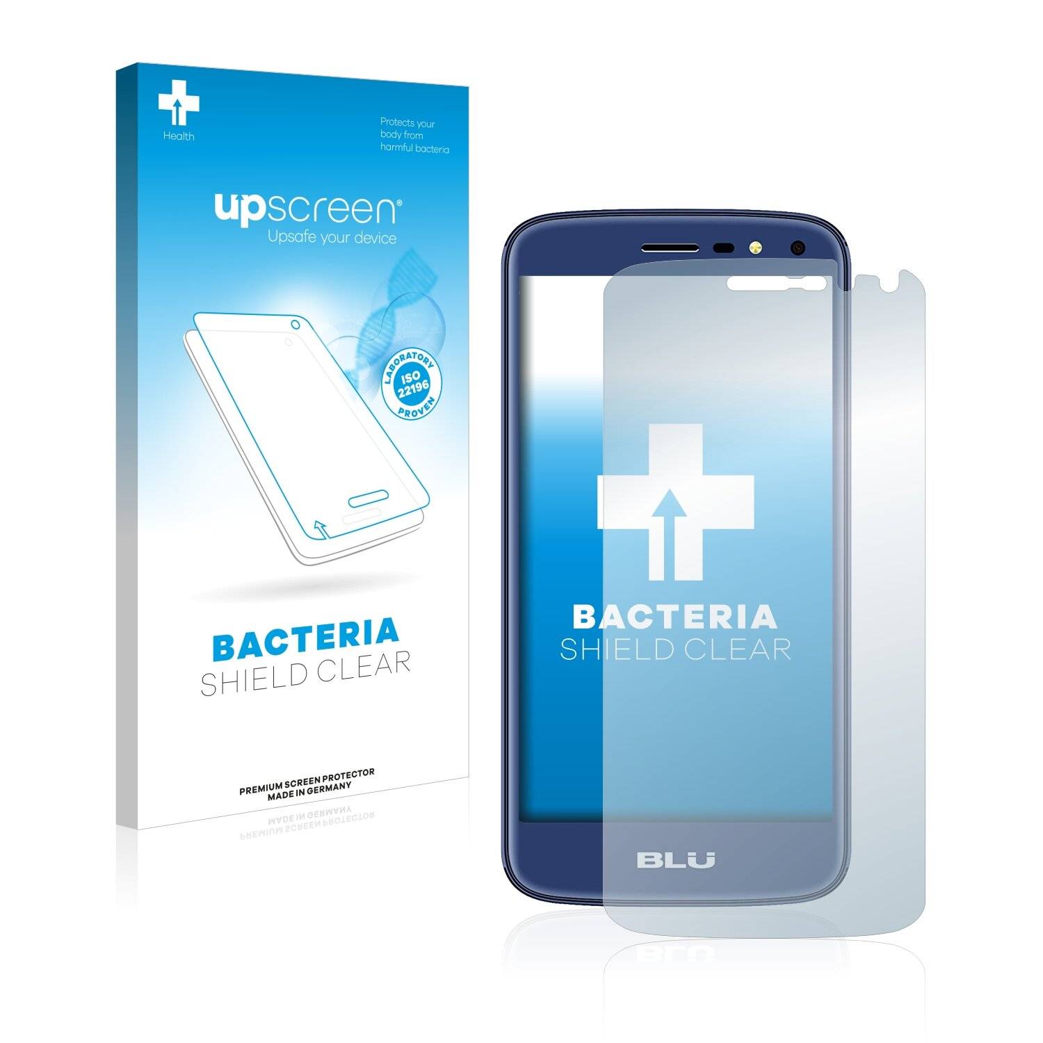 upscreen Bacteria Shield Clear Premium Antibakterielle Displayschutzfolie für BLU C5