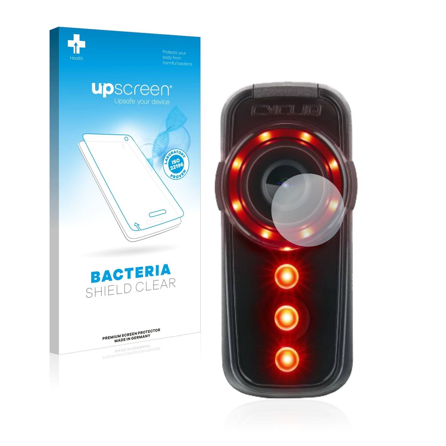 upscreen Bacteria Shield Clear Premium Antibakterielle Displayschutzfolie für Cycliq Fly6