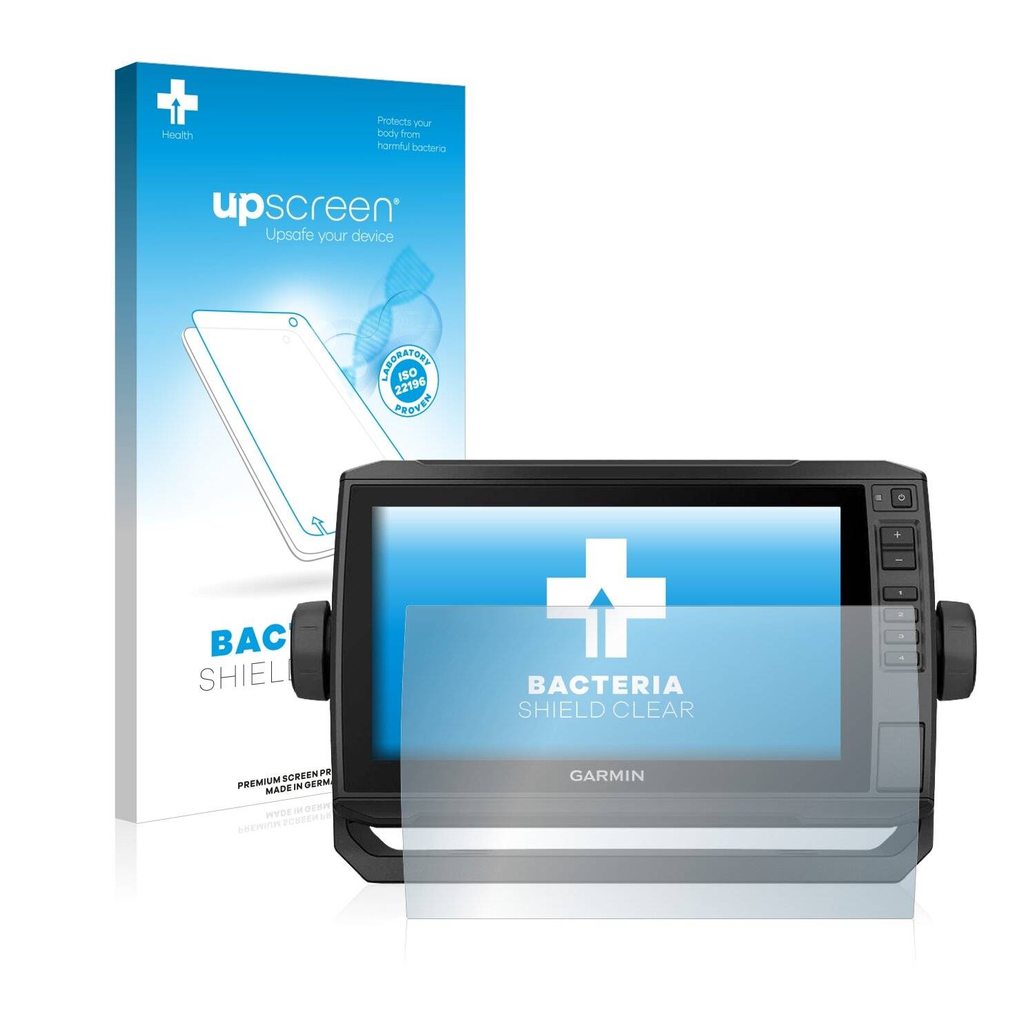 upscreen Bacteria Shield Clear Premium Antibakterielle Displayschutzfolie für Garmin echoMAP