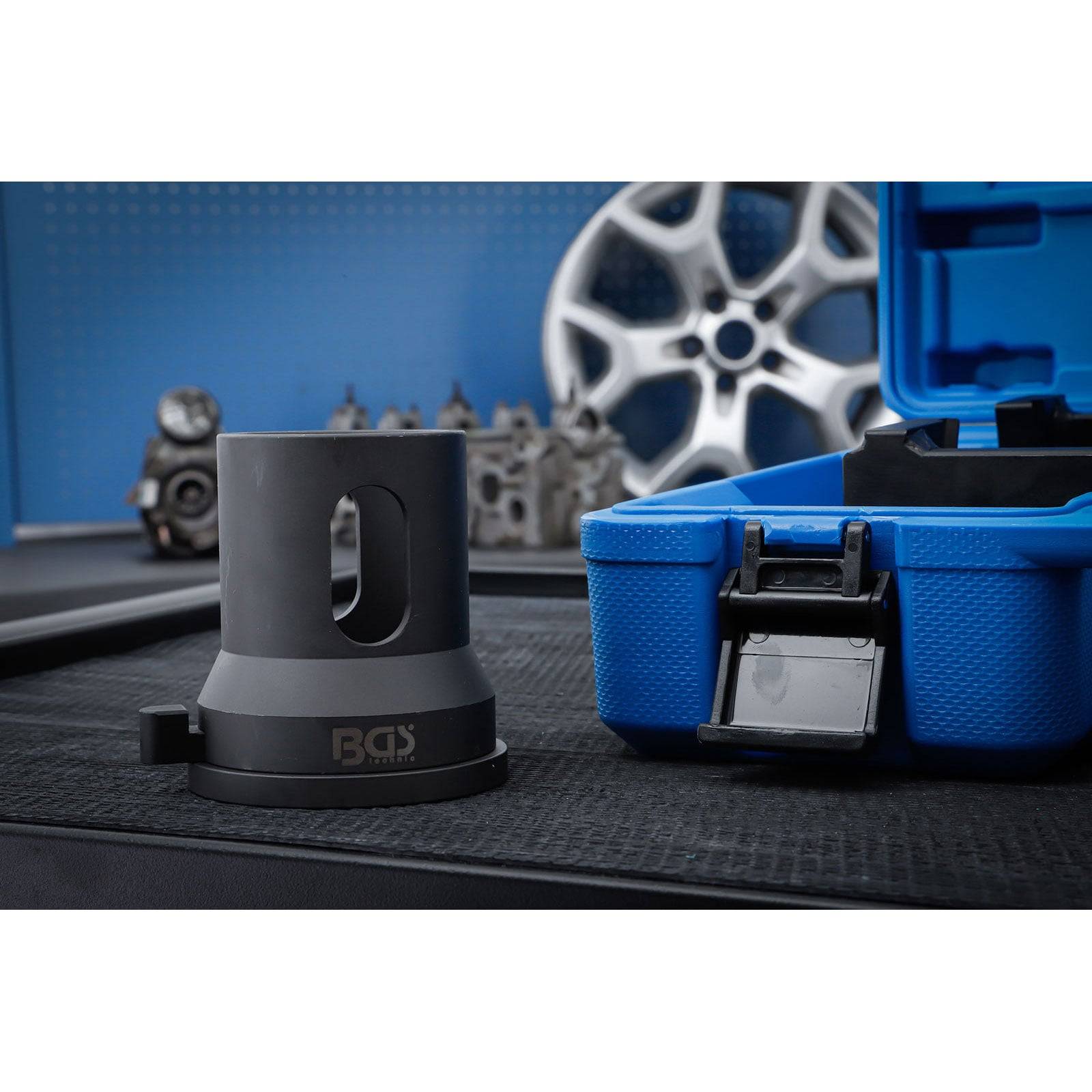 Ein schwarzes Werkzeug mit der Aufschrift 