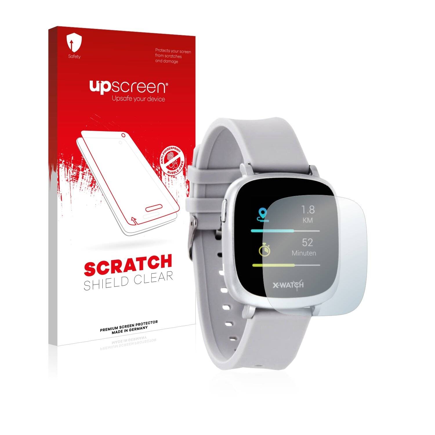 upscreen Scratch Shield Clear Premium Displayschutzfolie für Xlyne X-Watch Ive XW