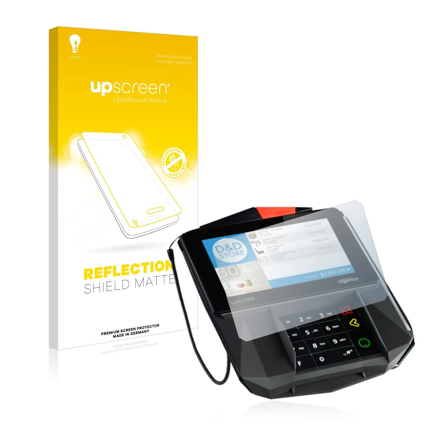 upscreen Reflection Shield Matte Premium Displayschutzfolie für Ingenico Lane