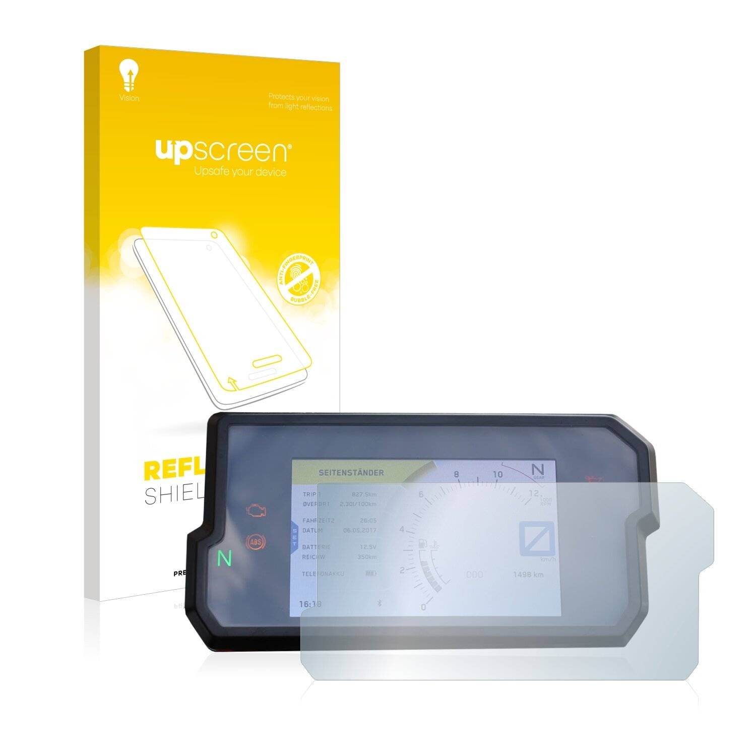 upscreen Reflection Shield Matte Premium Displayschutzfolie für KTM 125 Duke