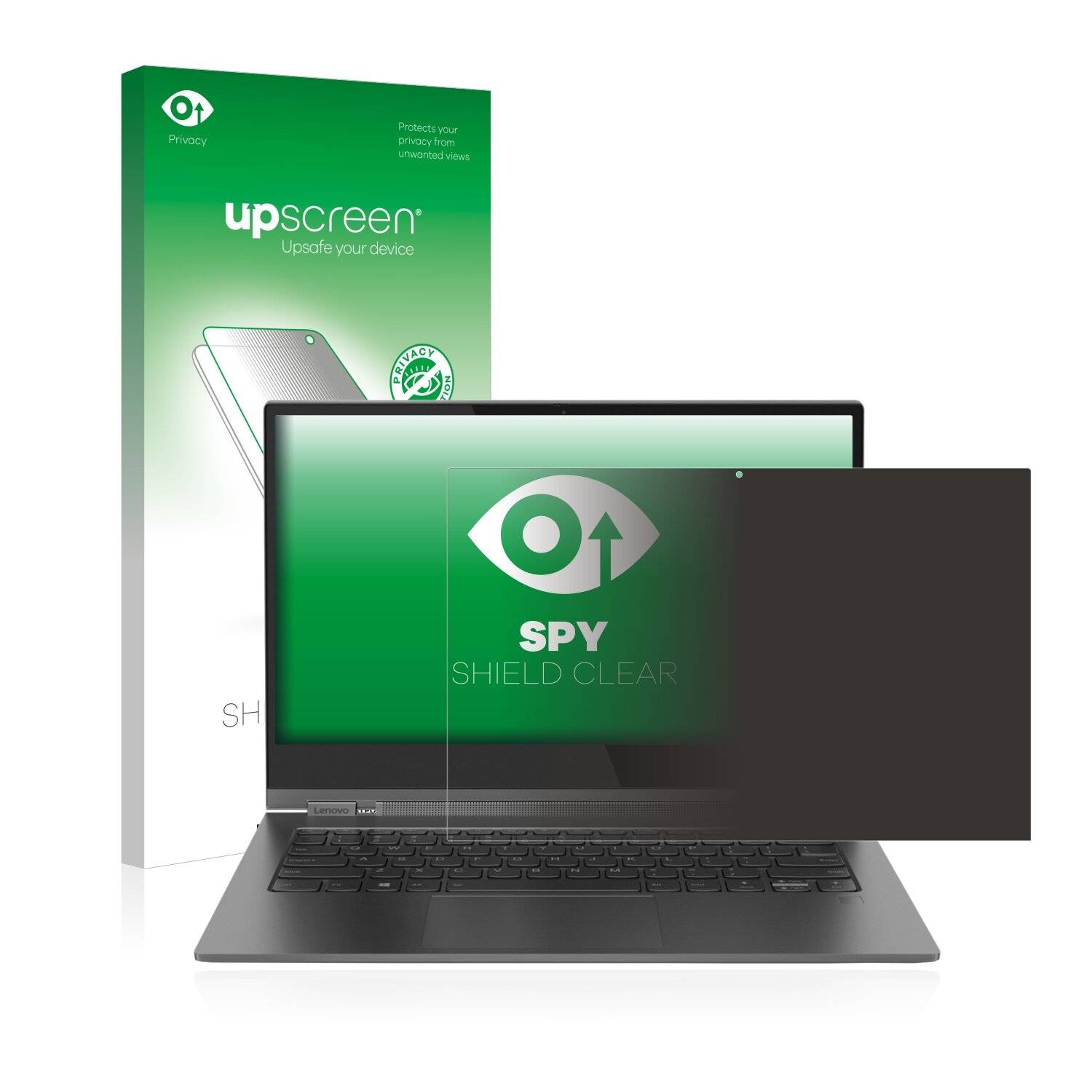 upscreen Spy Shield Clear Premium Blickschutzfolie für Lenovo Yoga Book
