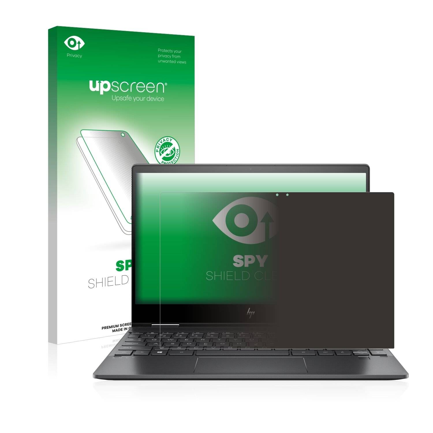upscreen Spy Shield Clear Premium Blickschutzfolie für HP Envy X360