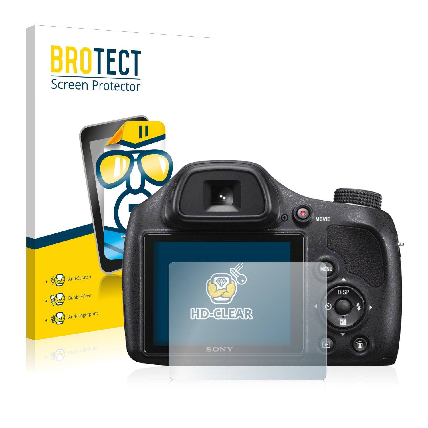 2x BROTECT HD-Clear Displayschutzfolie für Sony Cyber-Shot