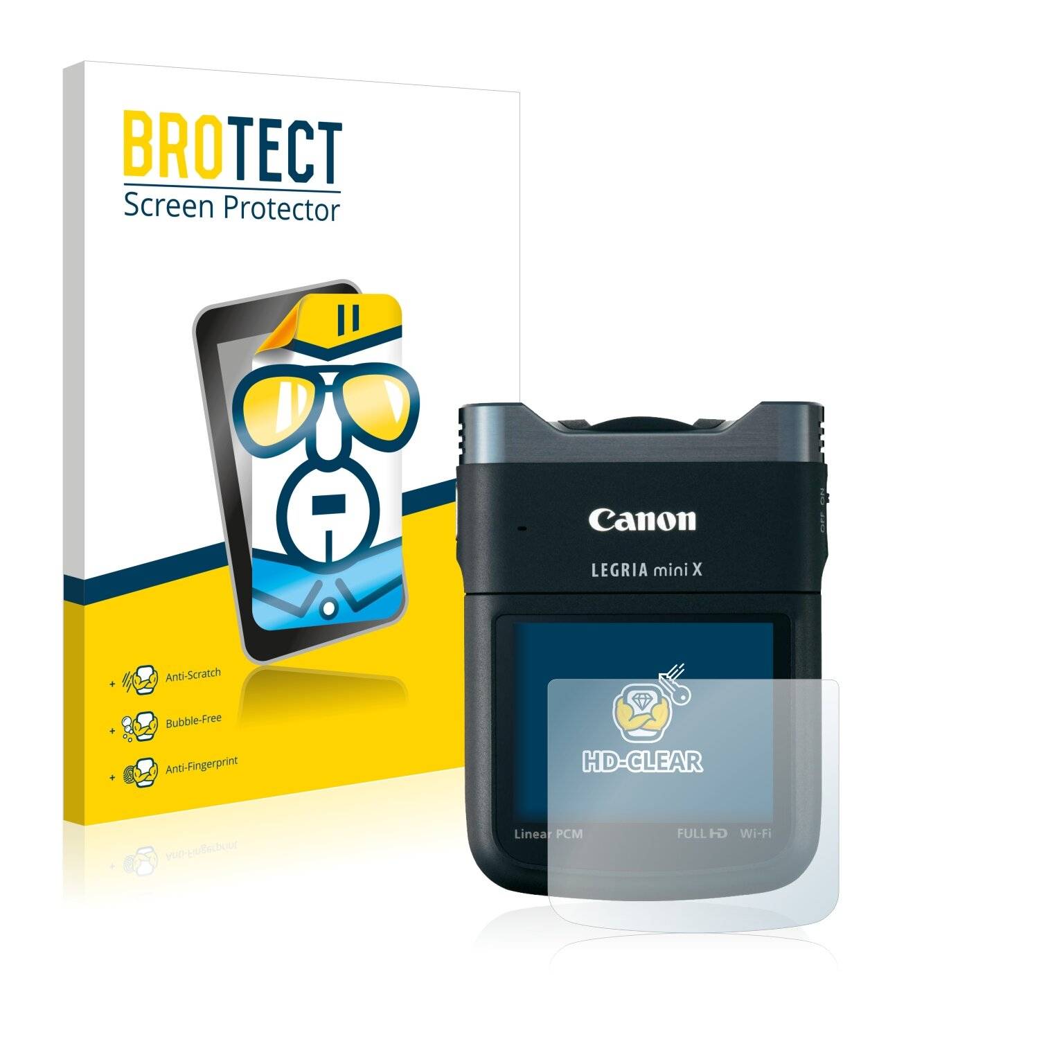 2x BROTECT HD-Clear Displayschutzfolie für Canon Legria Mini