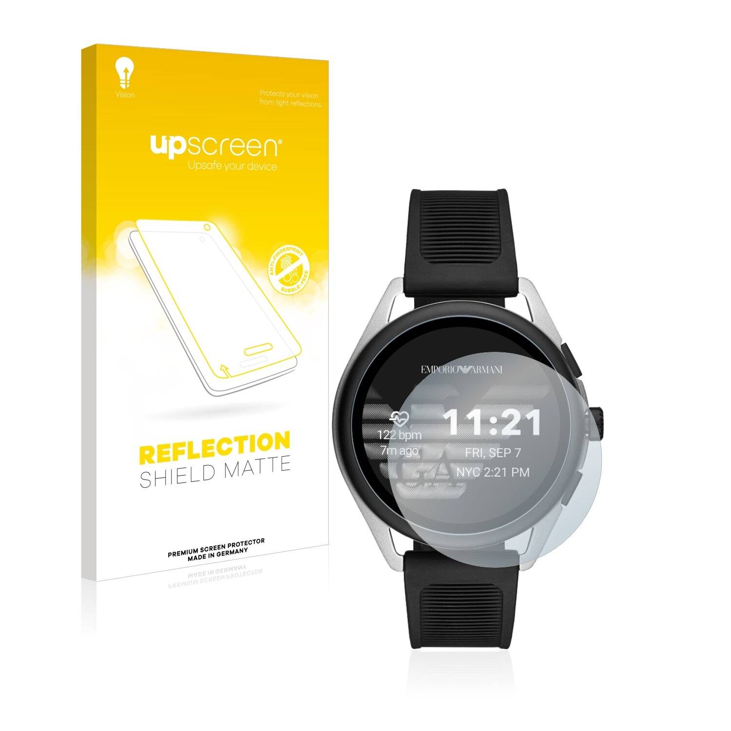 upscreen Reflection Shield Matte Premium Displayschutzfolie für Emporio Armani Connected