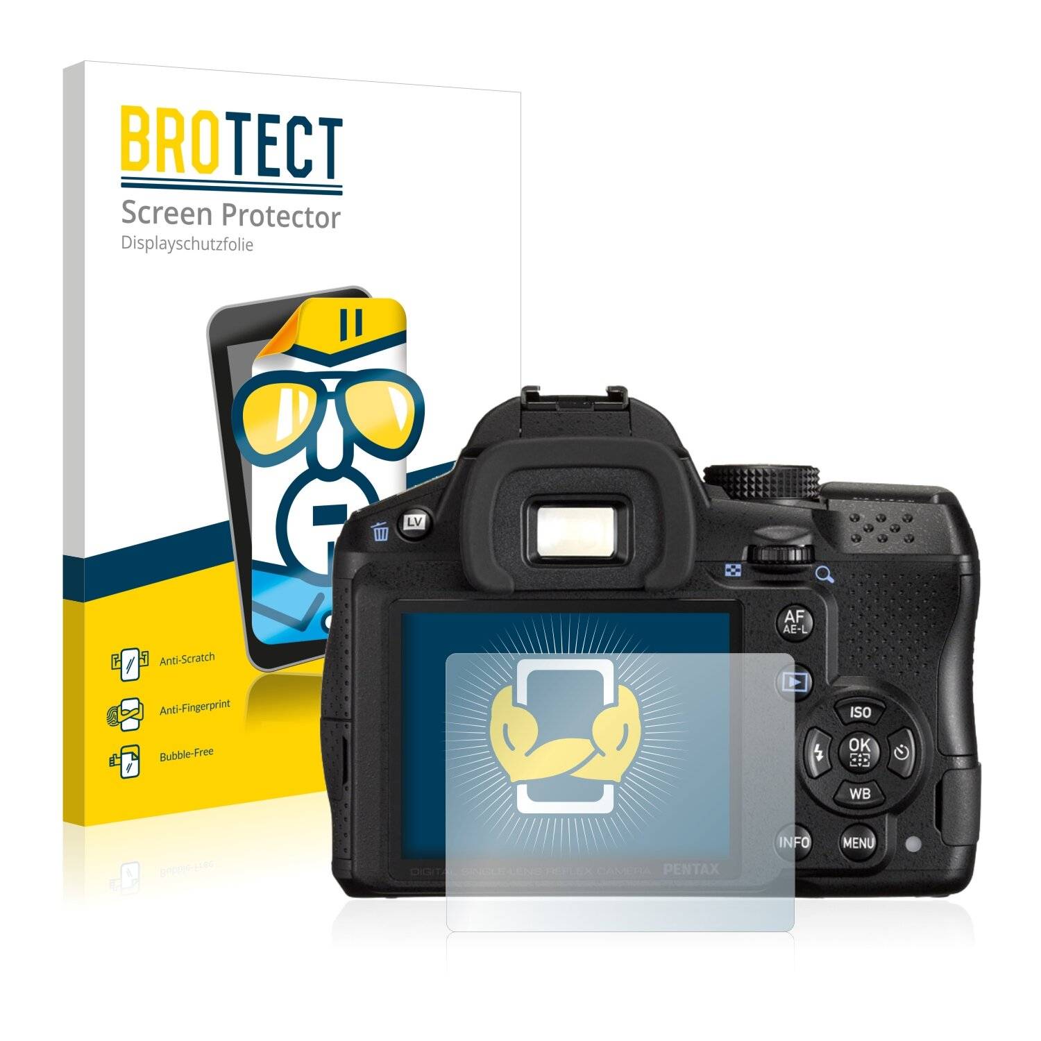 2x BROTECT HD-Clear Displayschutzfolie für Pentax