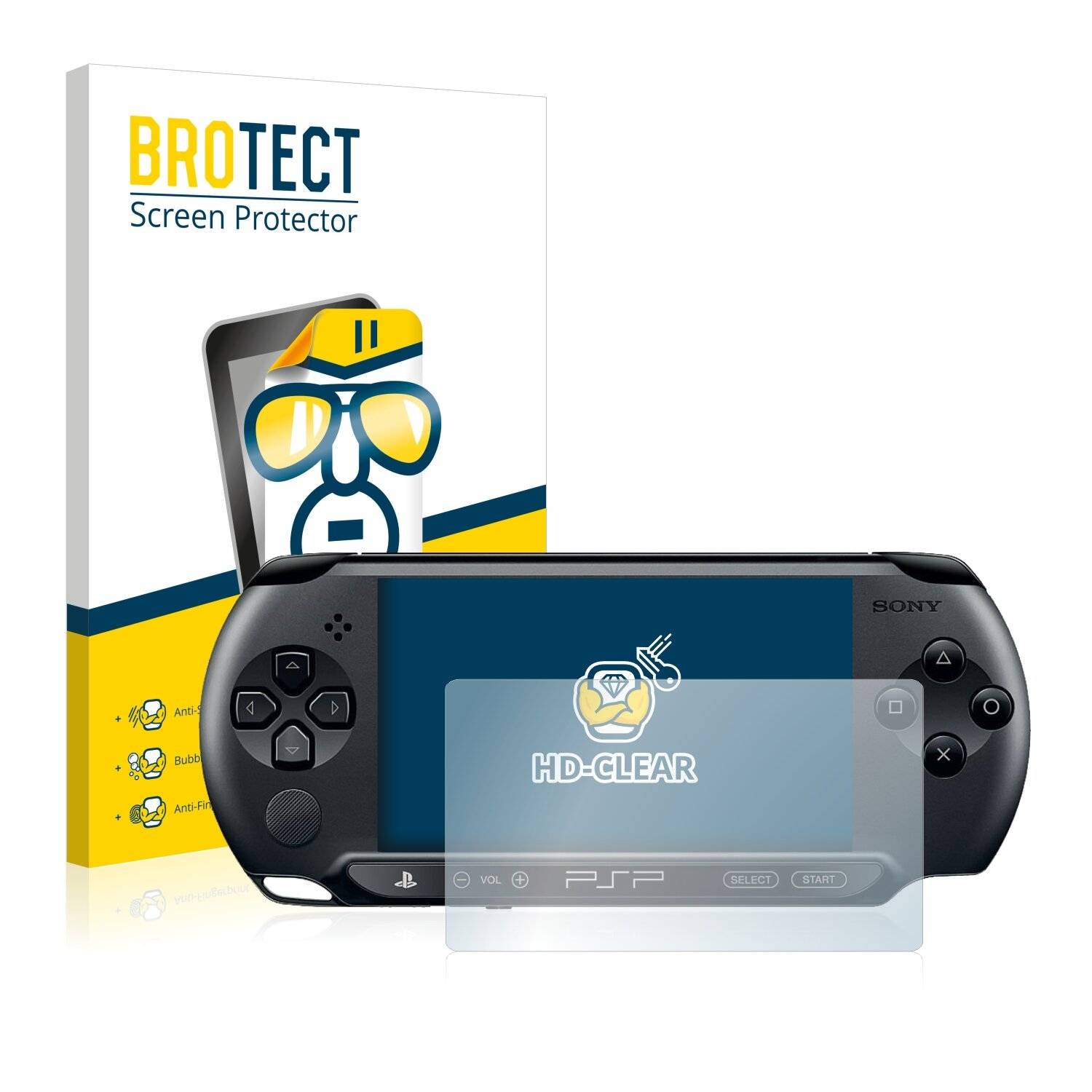 2x BROTECT HD-Clear Displayschutzfolie für Sony PSP