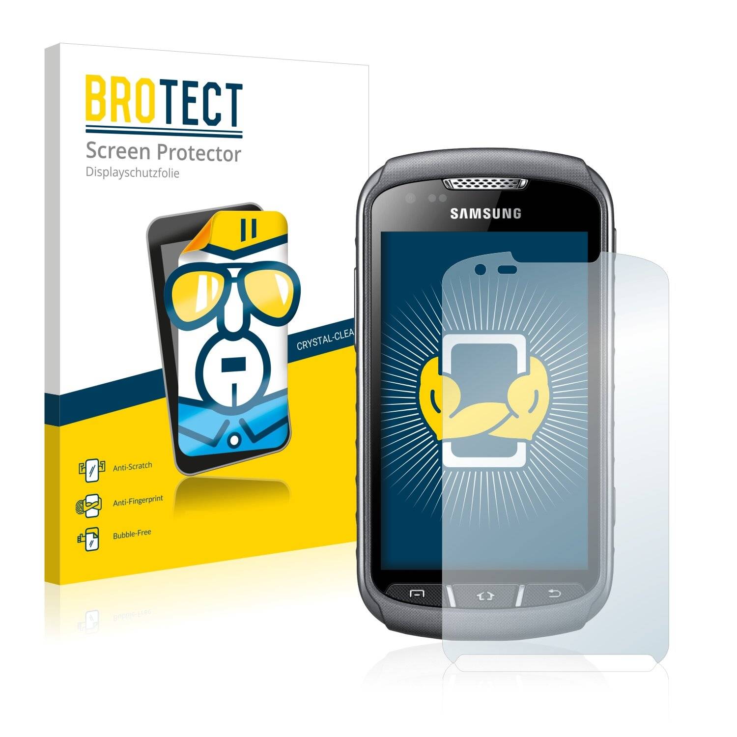 2x BROTECT HD-Clear Displayschutzfolie für Samsung Galaxy Xcover 2