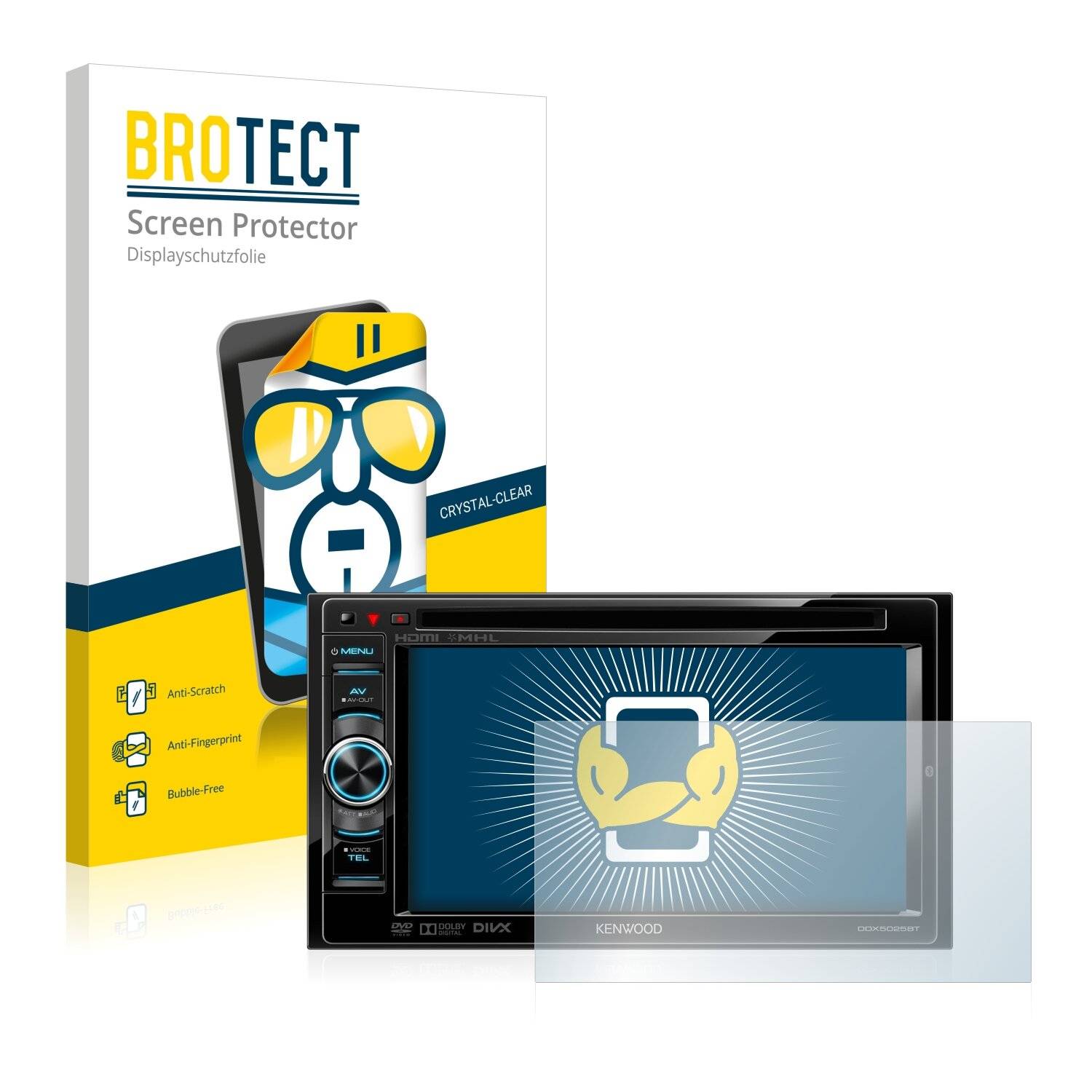 2x BROTECT HD-Clear Displayschutzfolie für Kenwood