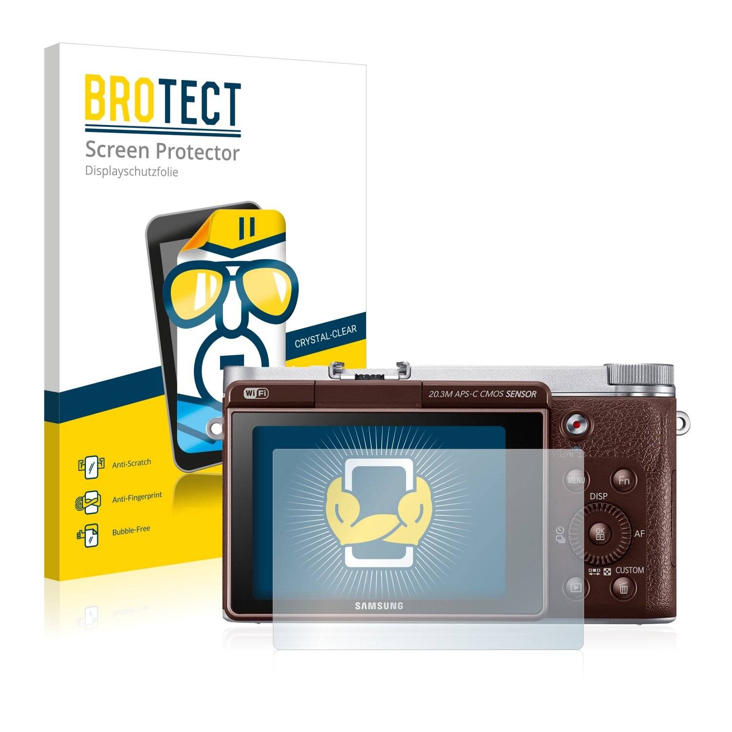2x BROTECT HD-Clear Displayschutzfolie für Samsung