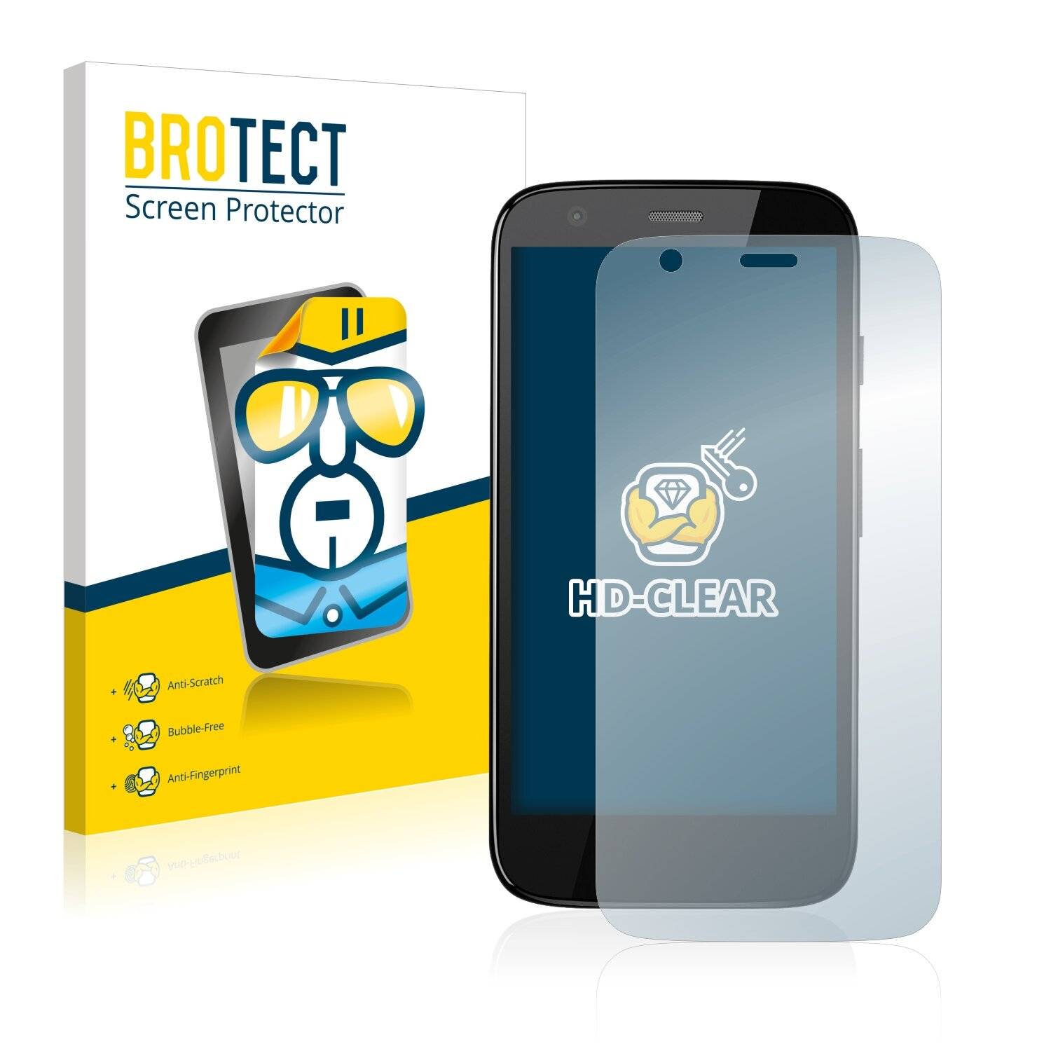 2x BROTECT HD-Clear Displayschutzfolie für Motorola Moto G