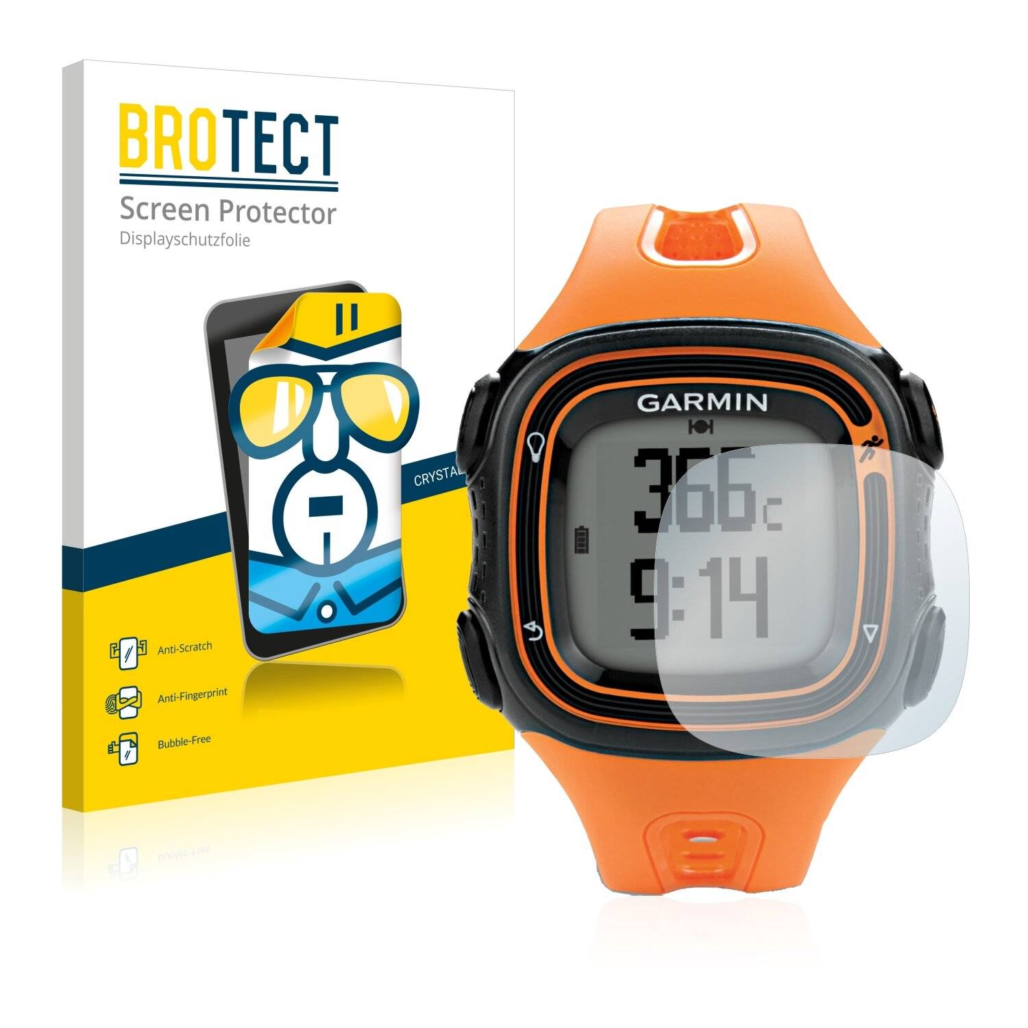 2x BROTECT HD-Clear Displayschutzfolie für Garmin Forerunner 10