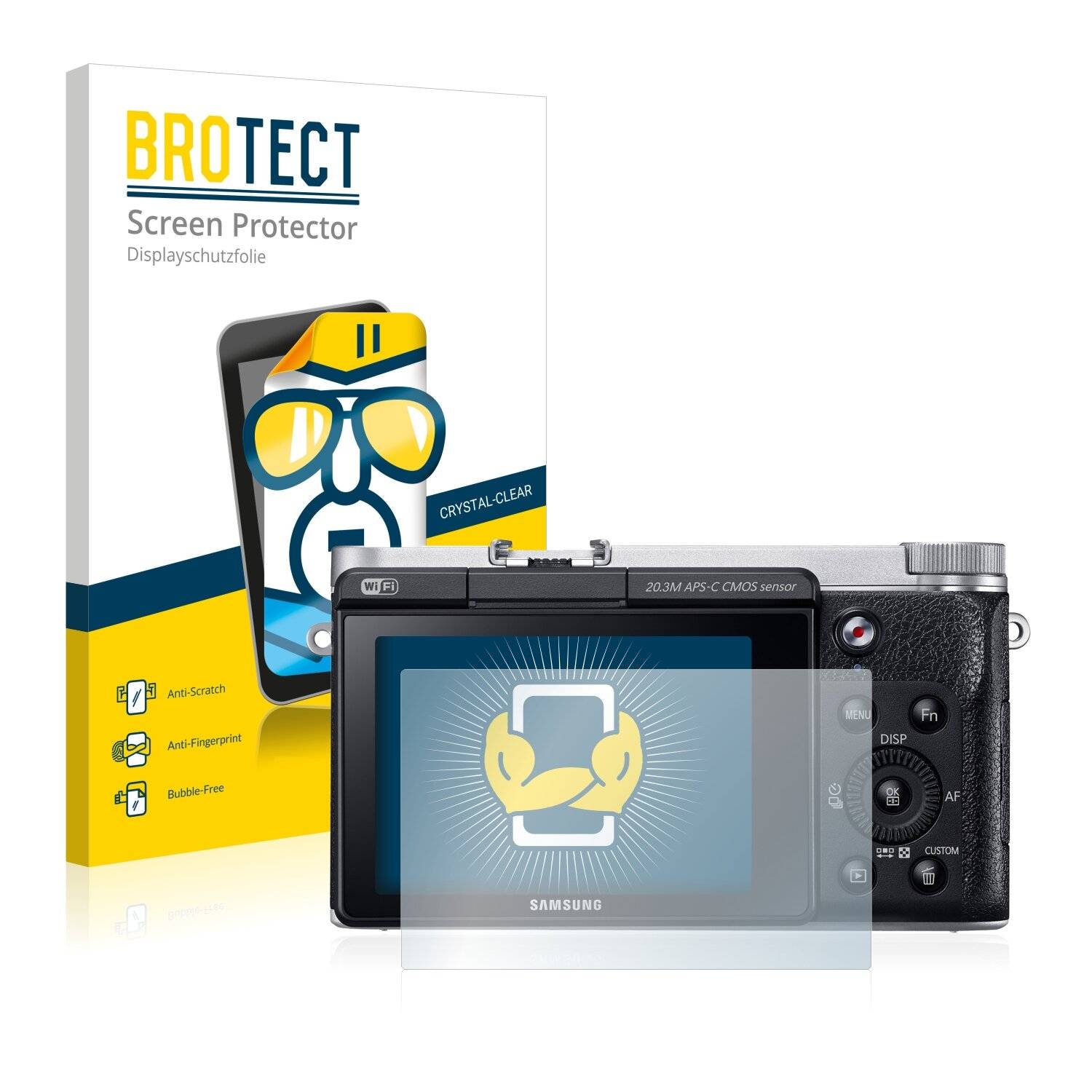 2x BROTECT HD-Clear Displayschutzfolie für Samsung