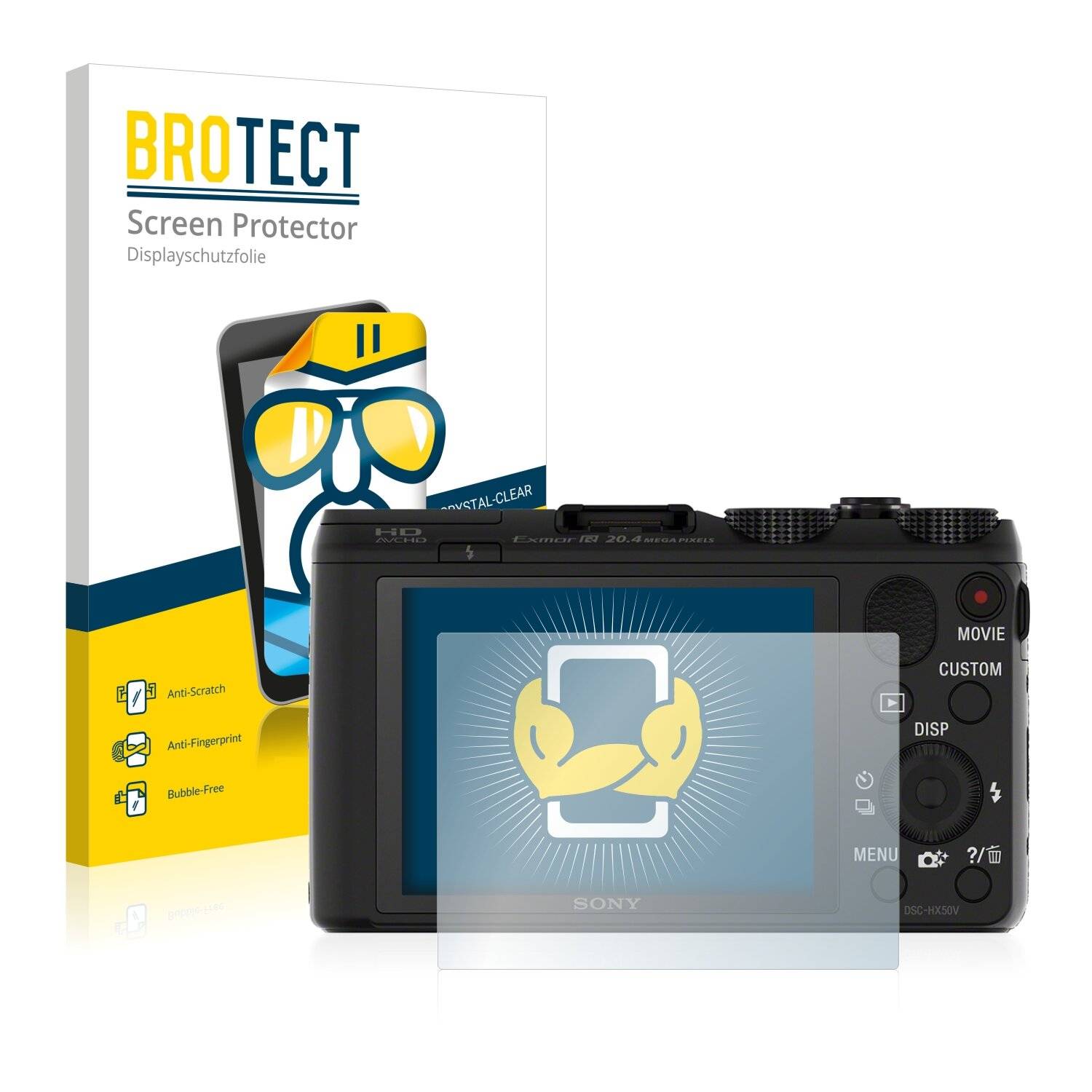 2x BROTECT HD-Clear Displayschutzfolie für Sony Cyber-Shot
