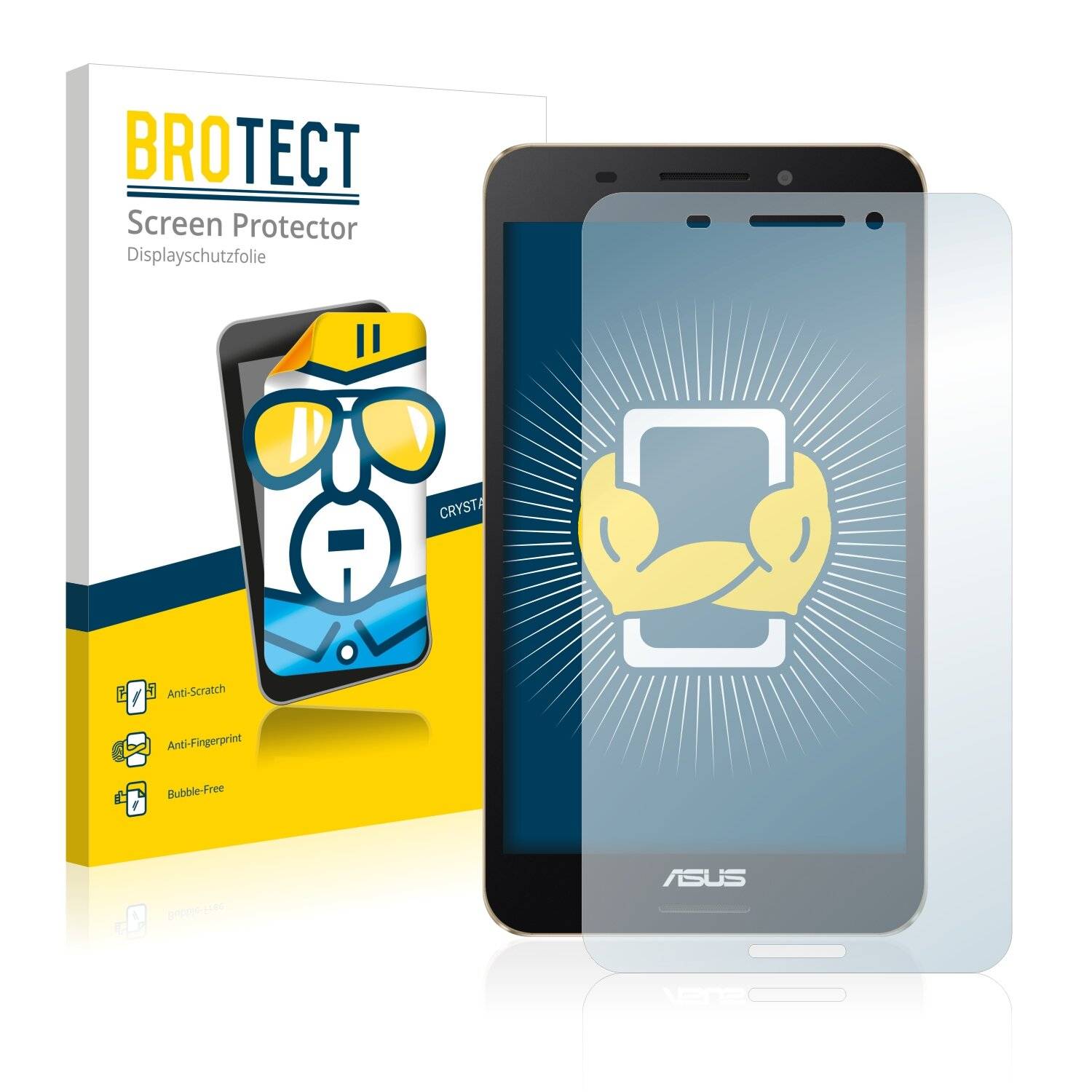 2x BROTECT HD-Clear Displayschutzfolie für Asus FonePad 7