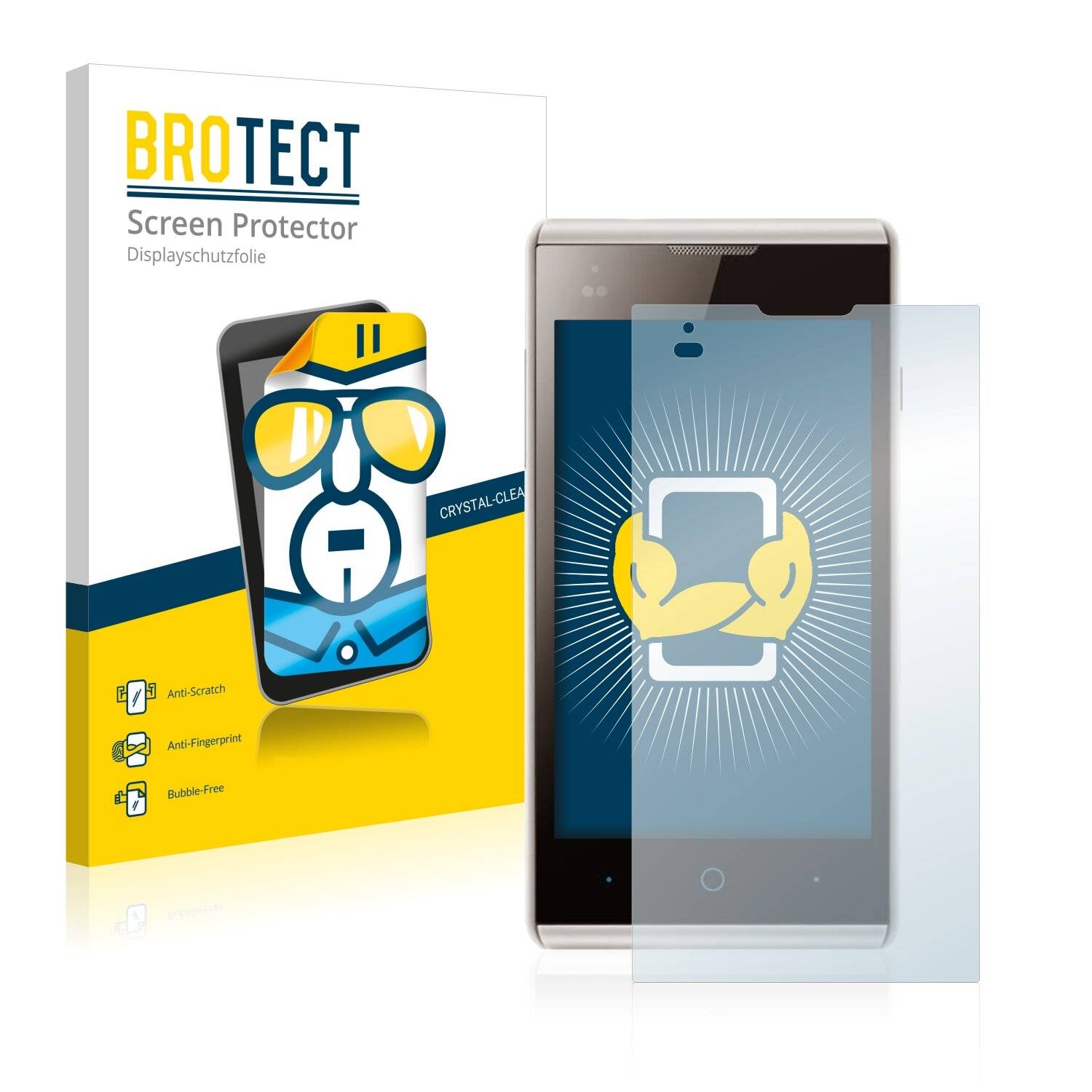2x BROTECT HD-Clear Displayschutzfolie für ZTE Blade G