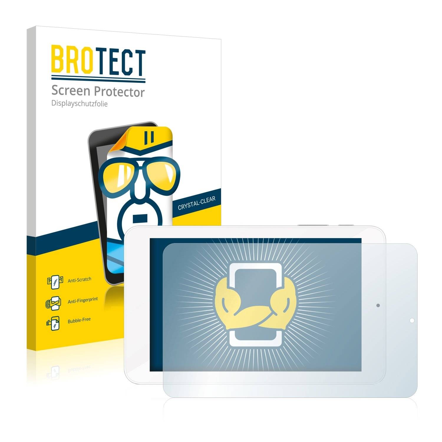 2x BROTECT HD-Clear Displayschutzfolie für TrekStor SurfTab xiron 7.0