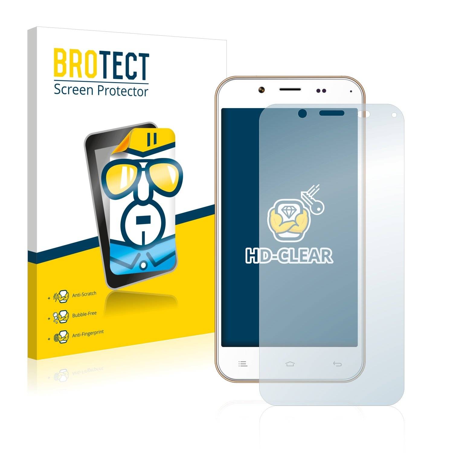 2x BROTECT HD-Clear Displayschutzfolie für Zopo