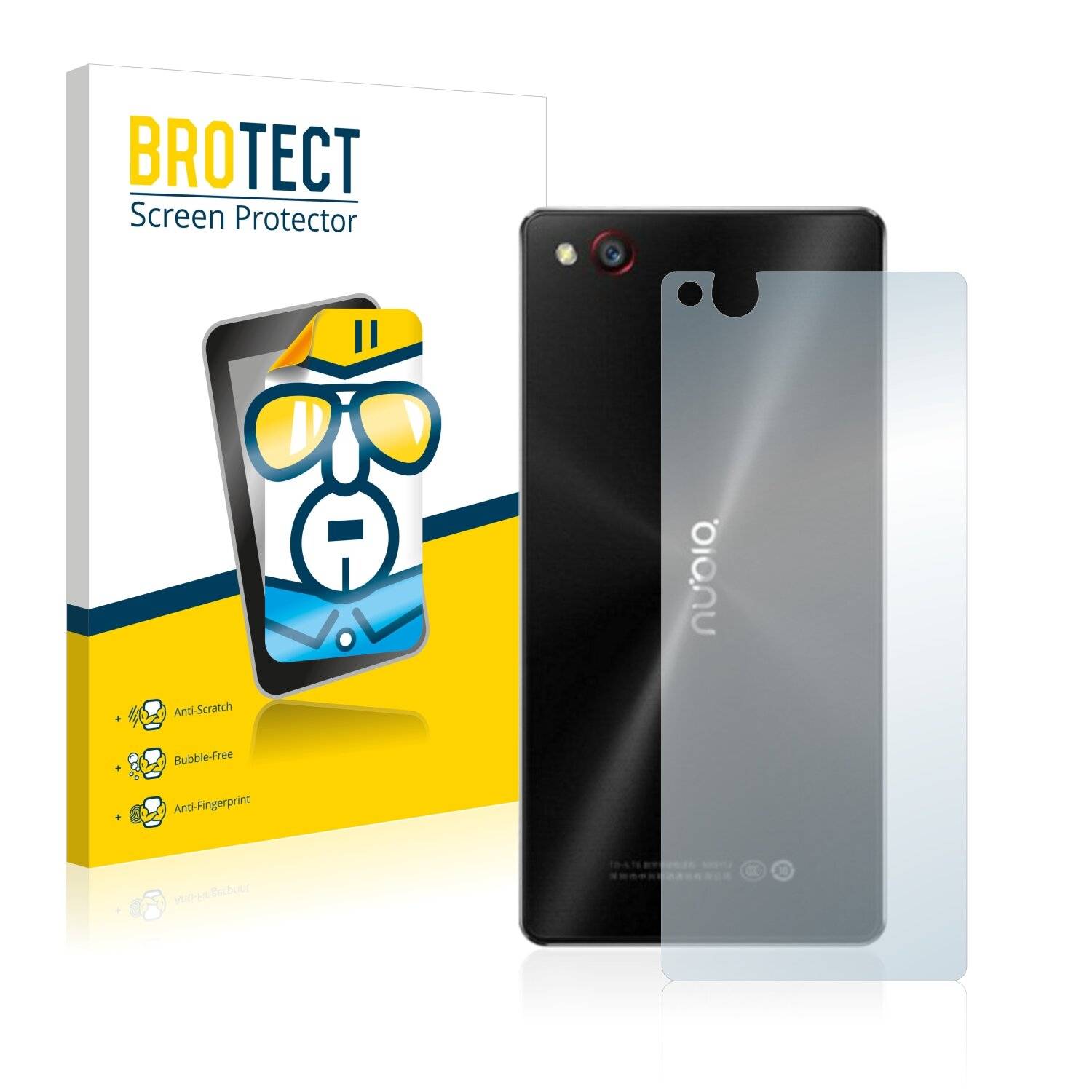 2x BROTECT HD-Clear Displayschutzfolie für ZTE Nubia Z9
