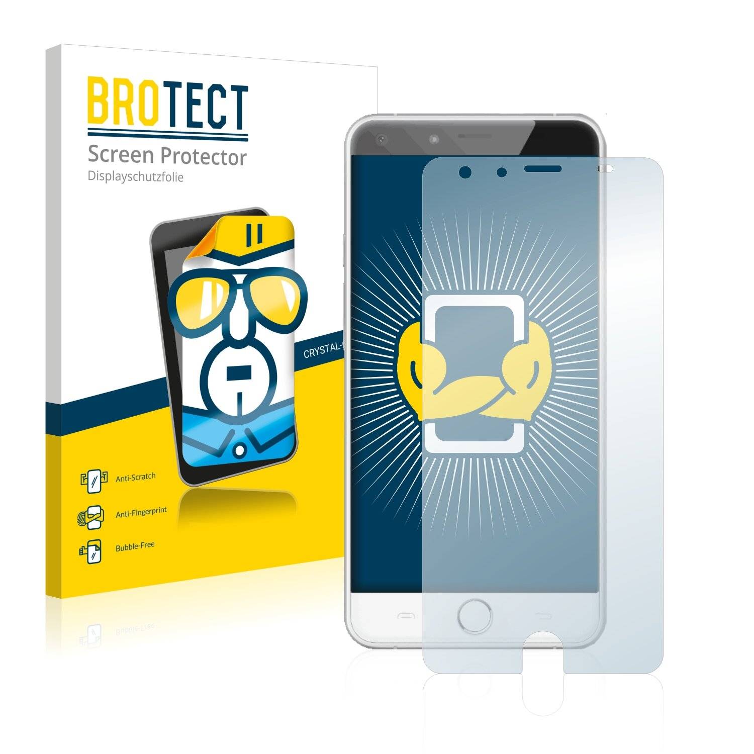 2x BROTECT HD-Clear Displayschutzfolie für Ulefone Be Touch