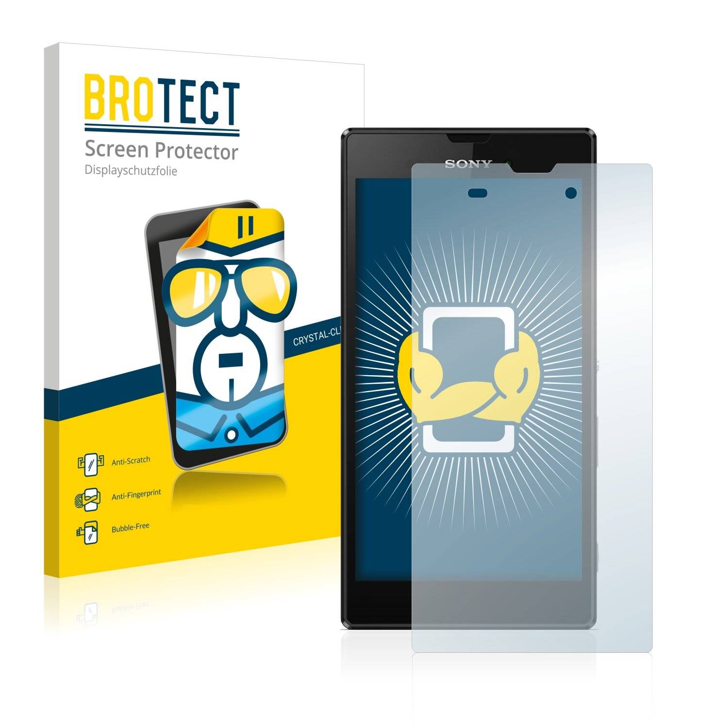 2x BROTECT HD-Clear Displayschutzfolie für Sony Xperia Style