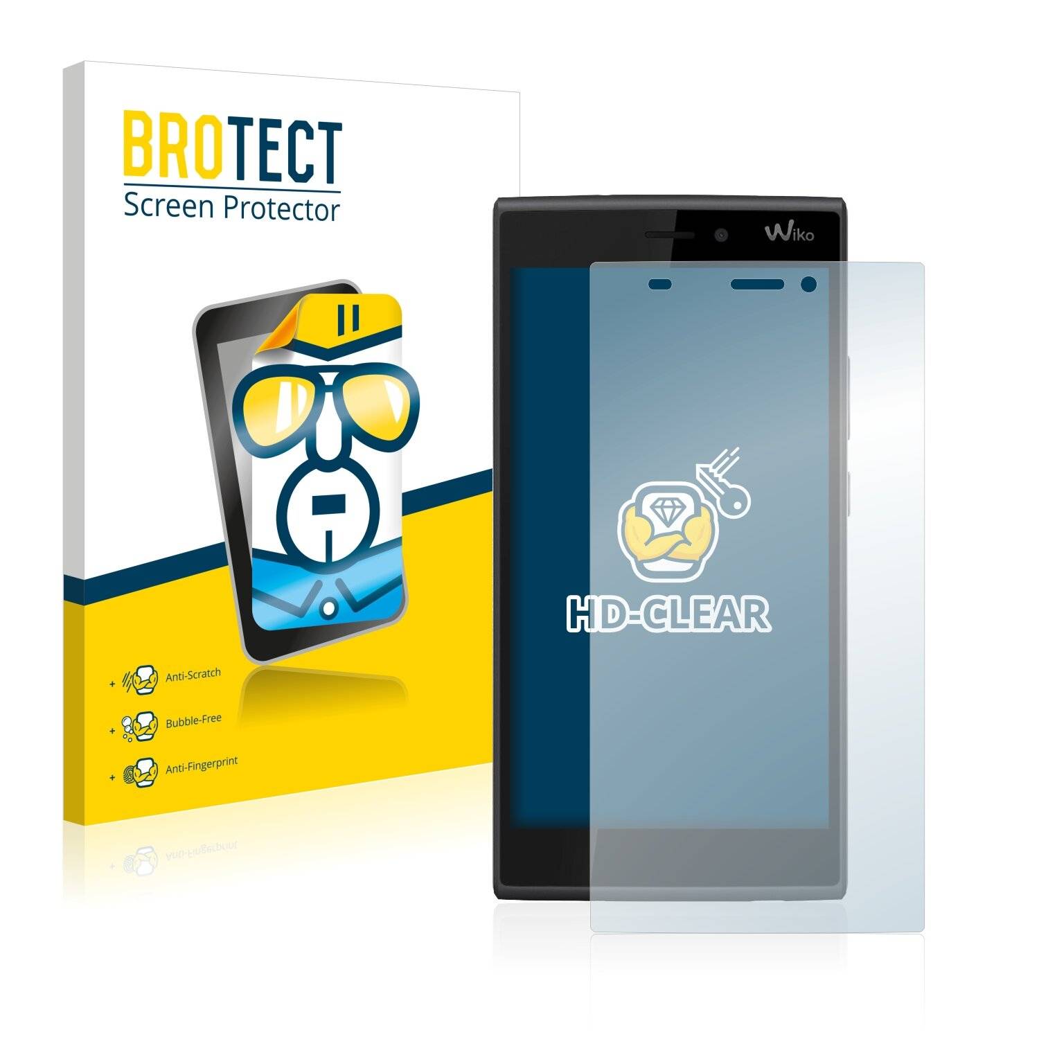 2x BROTECT HD-Clear Displayschutzfolie für Wiko Ridge