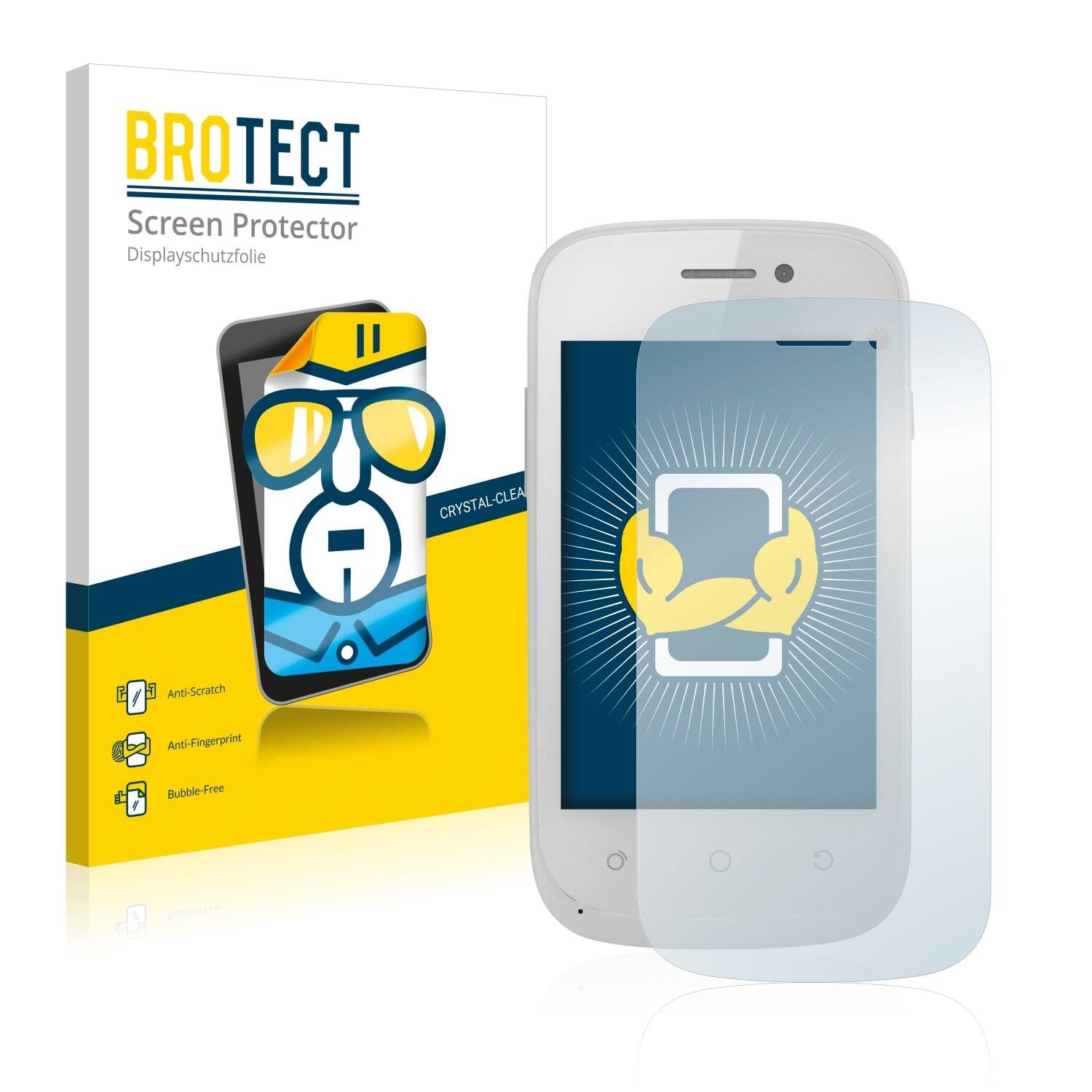2x BROTECT HD-Clear Displayschutzfolie für Brondi Victory